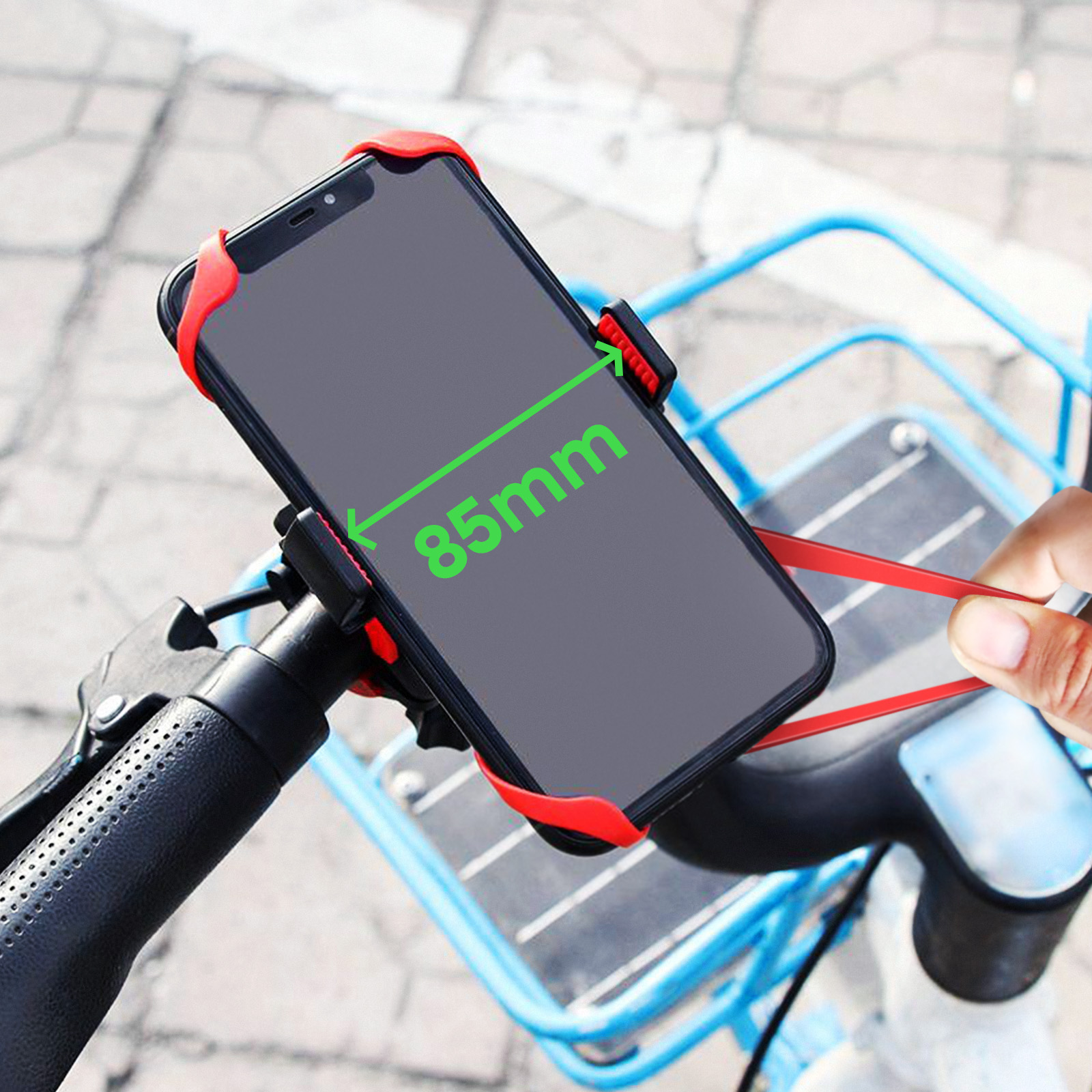 Support de téléphone portable Lynx support de téléphone portable en silicone pour vélo adapté