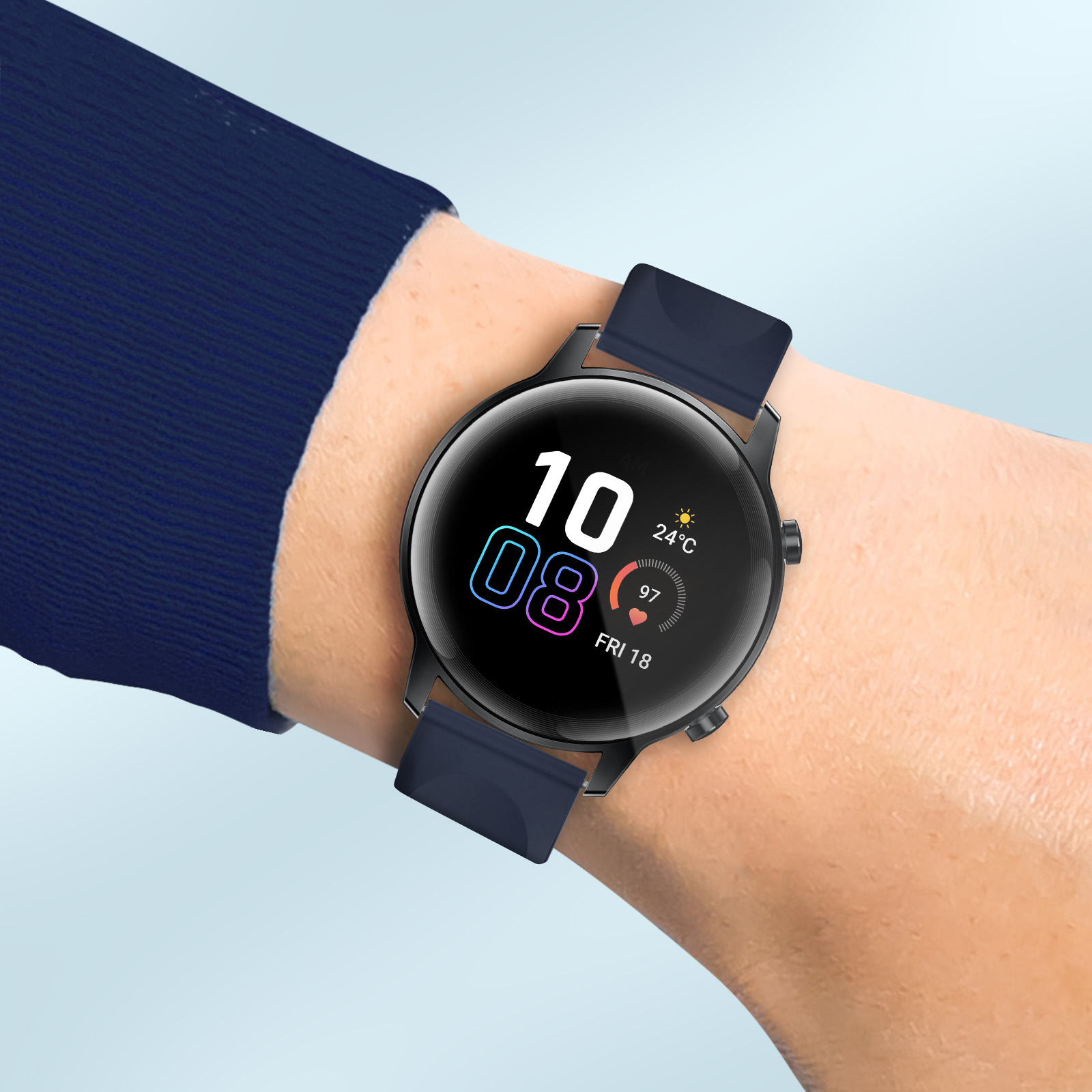 Yushu Cinturino In Silicone Morbido Per Honor Band 5/4 - Sostituto Antigraffio, Comodo E Traspirante (Compatibile Con Honor 5/4)