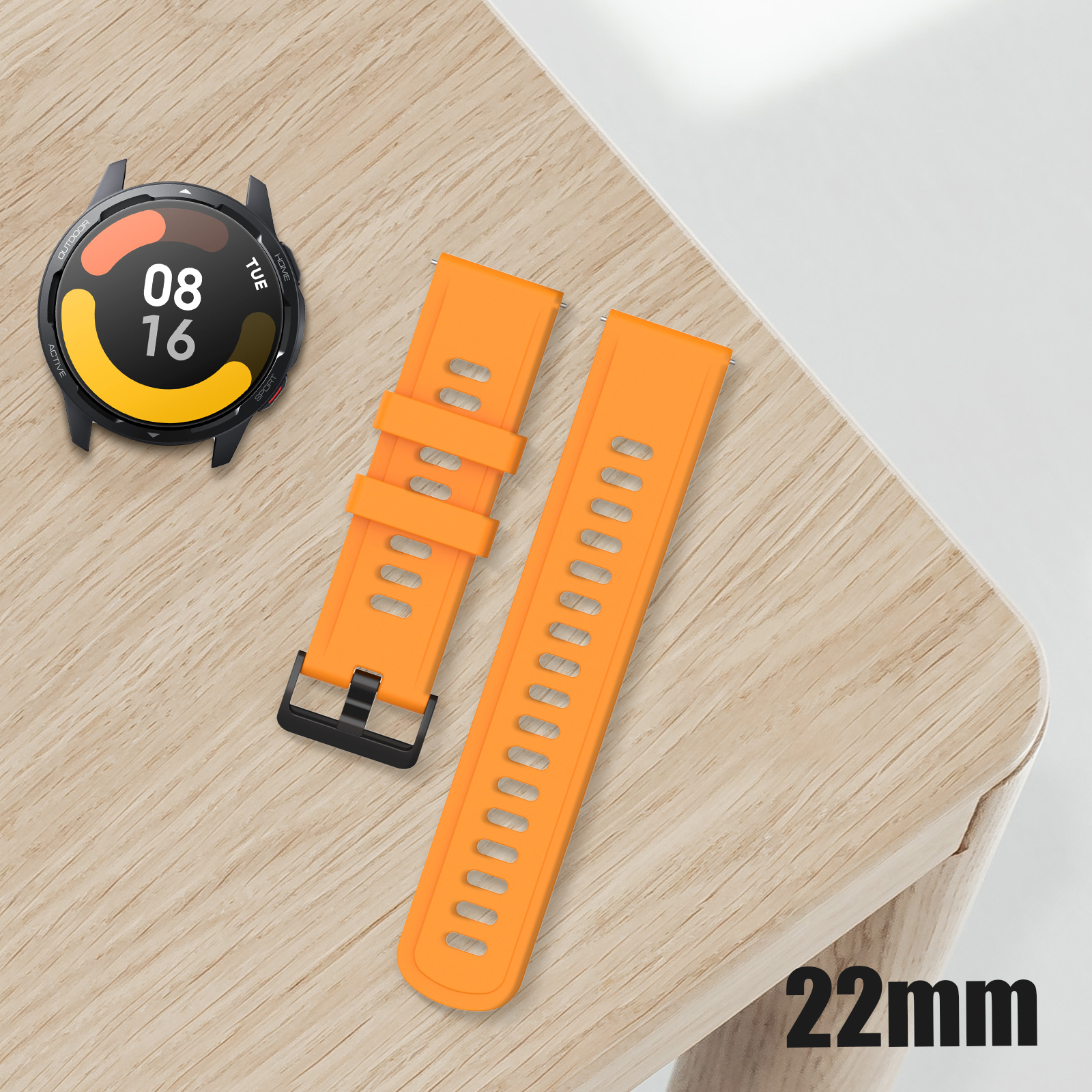 Per Xiaomi MI Watch Color 22mm Cinturino sportivo in silicone con