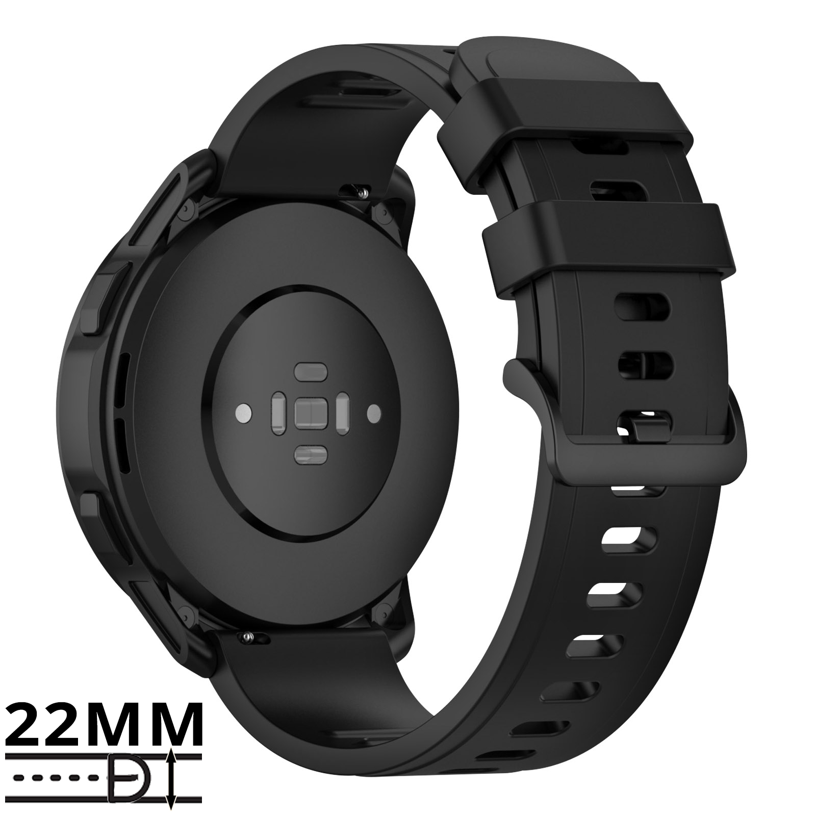Bracelet En Silicone Compatible Xiaomi Mi Watch / Watch S1 / S1 Active / Color Sport - Doux, Imperméable - 22mm