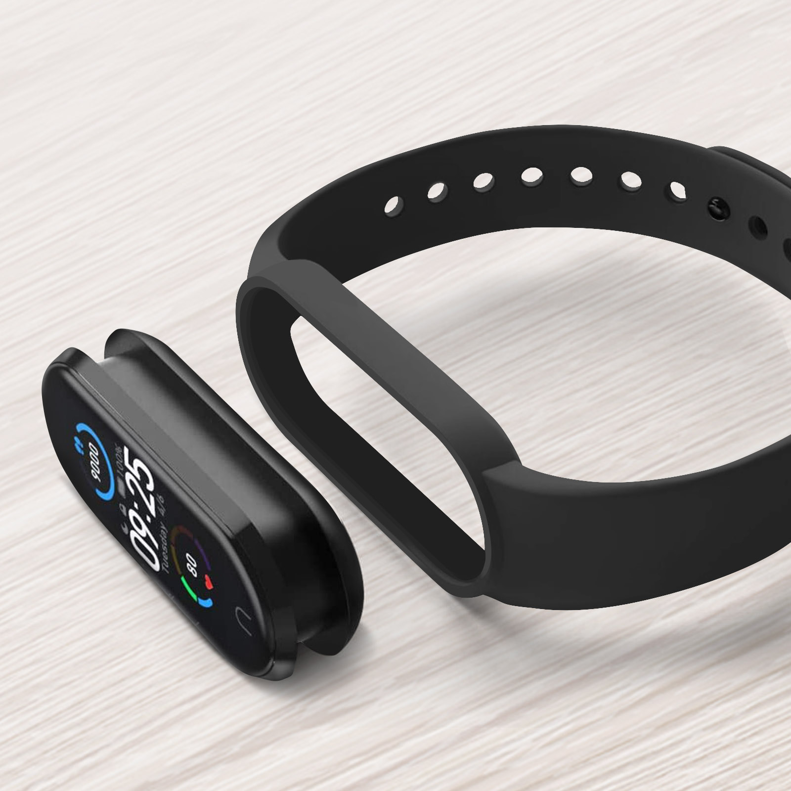 Bracelet Acier Inox Pour Xiaomi Mi Band 5/6 - Bleu Foncé | Sport Homme Femme
