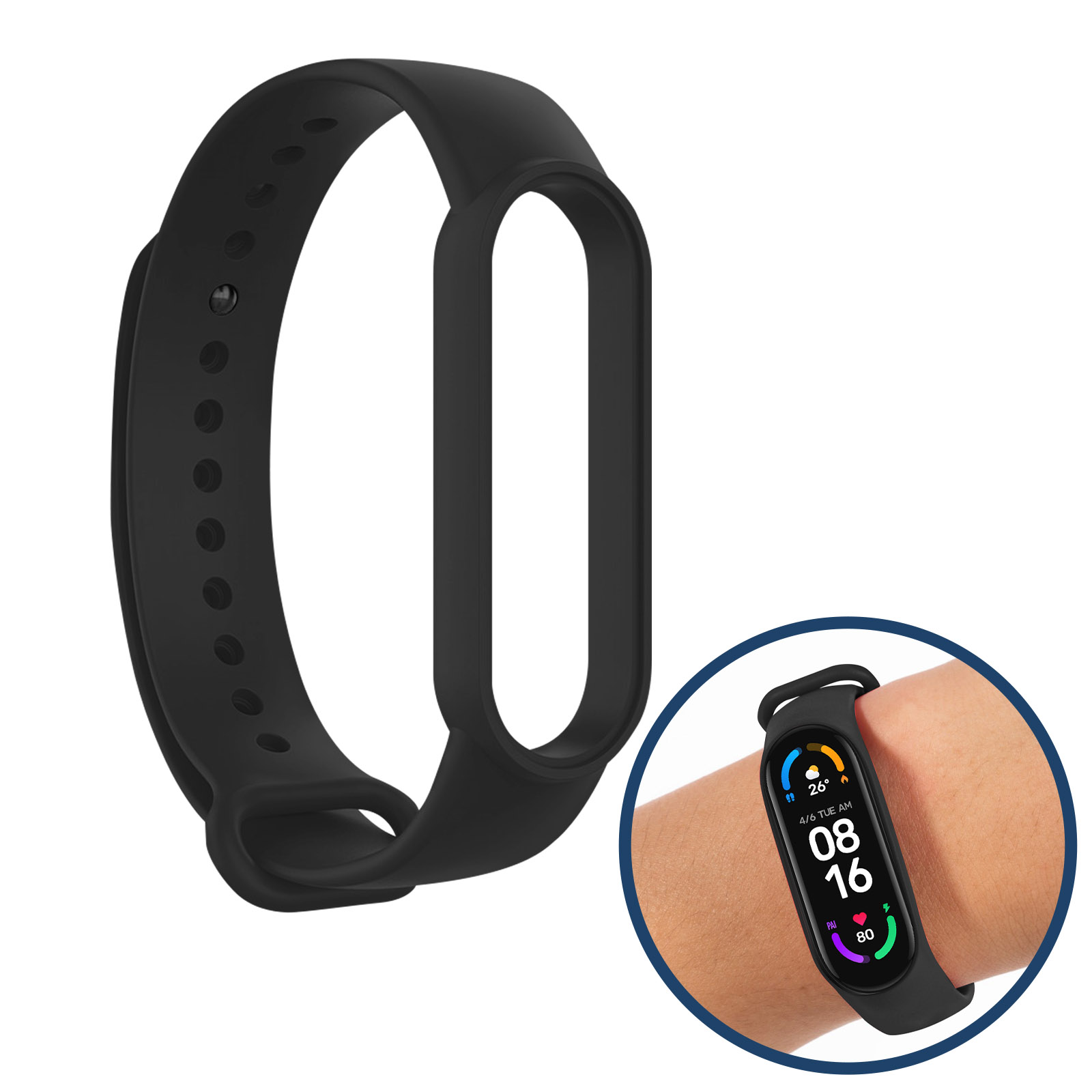 ACTECH Bracelet Compatible Avec Xiaomi Mi Band 5/Xiaomi Mi Band 6