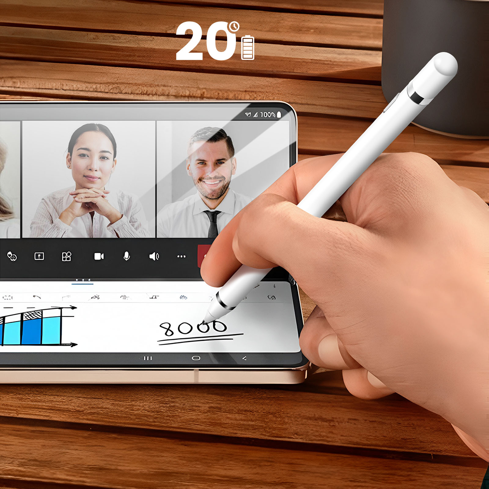 Set 10 Penne Stilo Touchscreen Estensibili – Punta In Silicone, Colori Assortiti E Cordino Nero