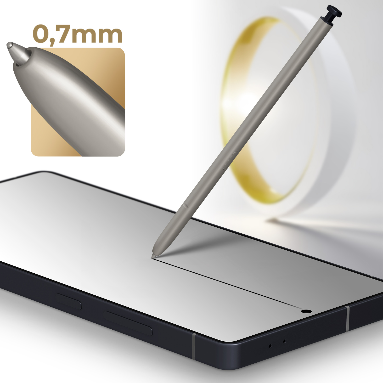 液タブ・ペンタブ Galaxy S25 Ultra S Pen Black S Pen Samsung Galaxy S25 Ultra Offizieller Eingabestift Samsung