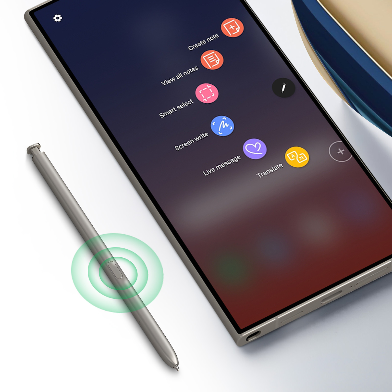 Original Samsung Galaxy S24 Ultra S Pen - Gray - German