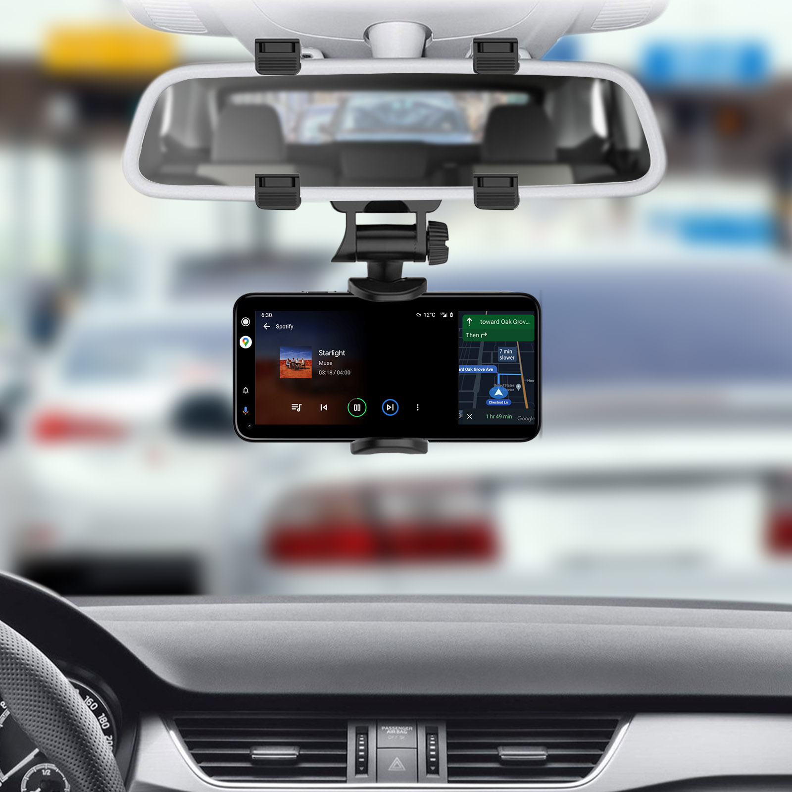 Support Téléphone De rétroviseur Pour Voiture M01 Au Meilleur prix en
