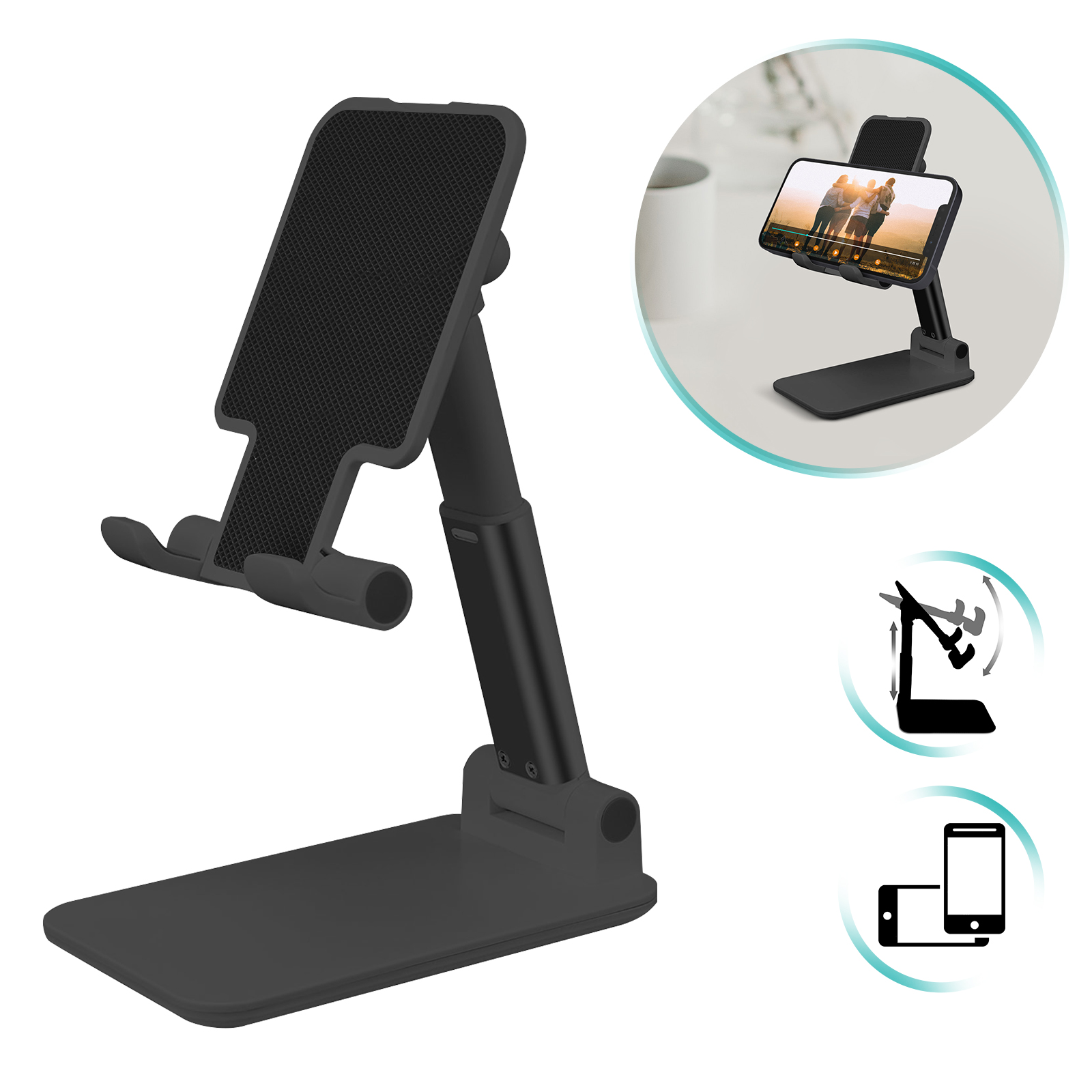 Supporto Per Tablet Desire2 Con Braccio Flessibile - Regolabile In Aluminio, Per Scrivania, Fino A 12 Pollici