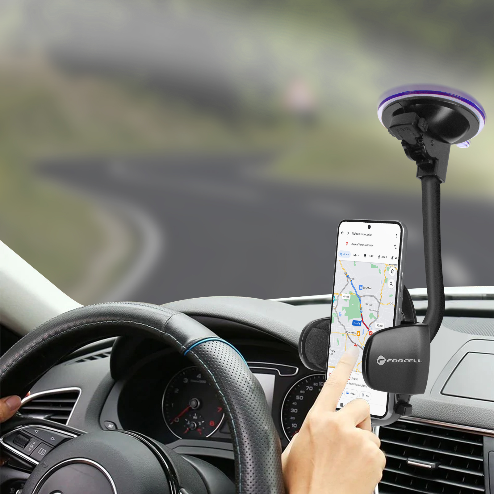 Supporto Per Dita Per Smartphone, 3 Pezzi Autoadesivi, Anello Reggi Dito Nero, Universale - 4