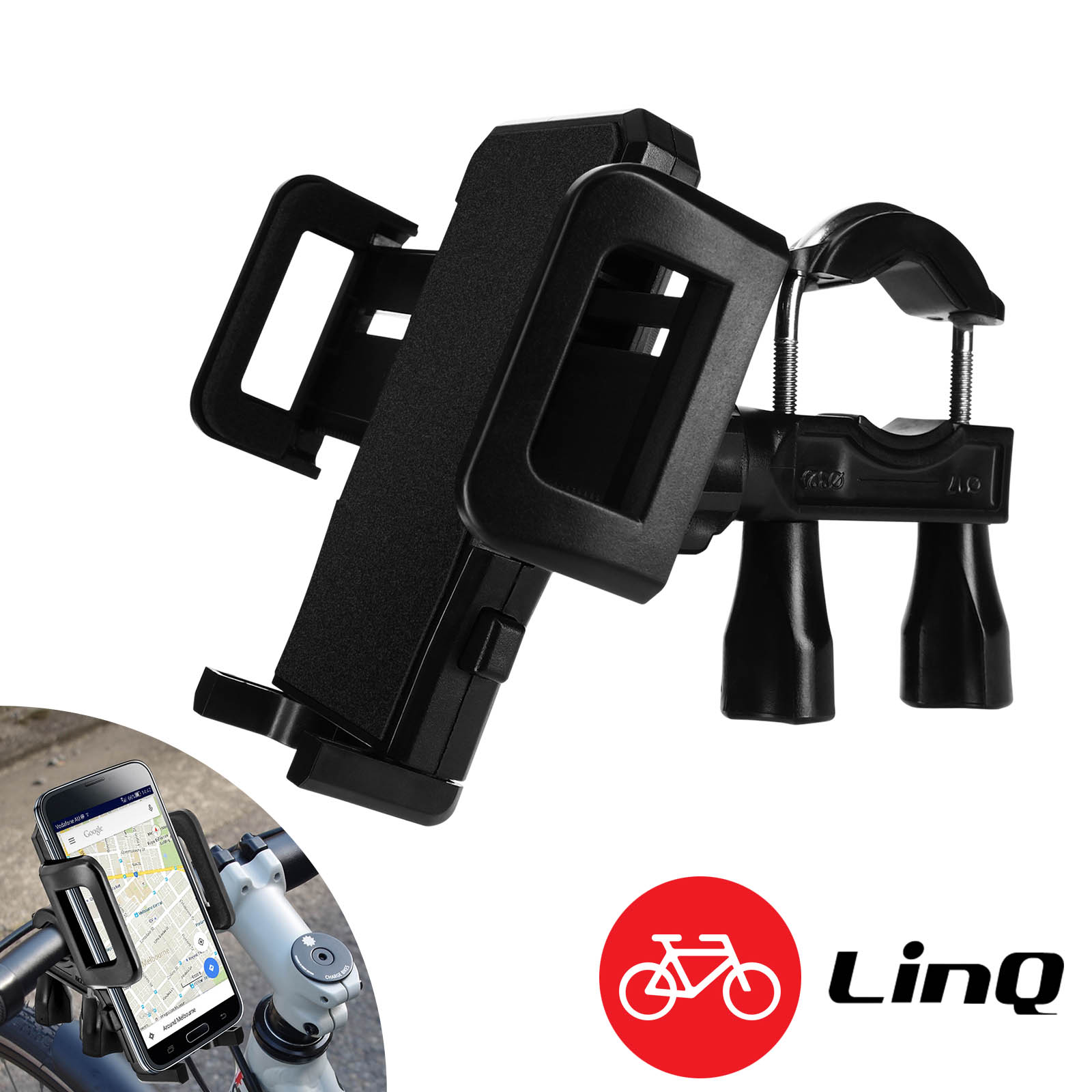 Vctitil 2 Supporti Per Telefono Da Bici Con Rotazione 360° - Staffa Antiscivolo E Antiurto, Regolabile Per Manubrio Diametro 1,67-4,27 Cm, Per IPhone, Samsung, Huawei