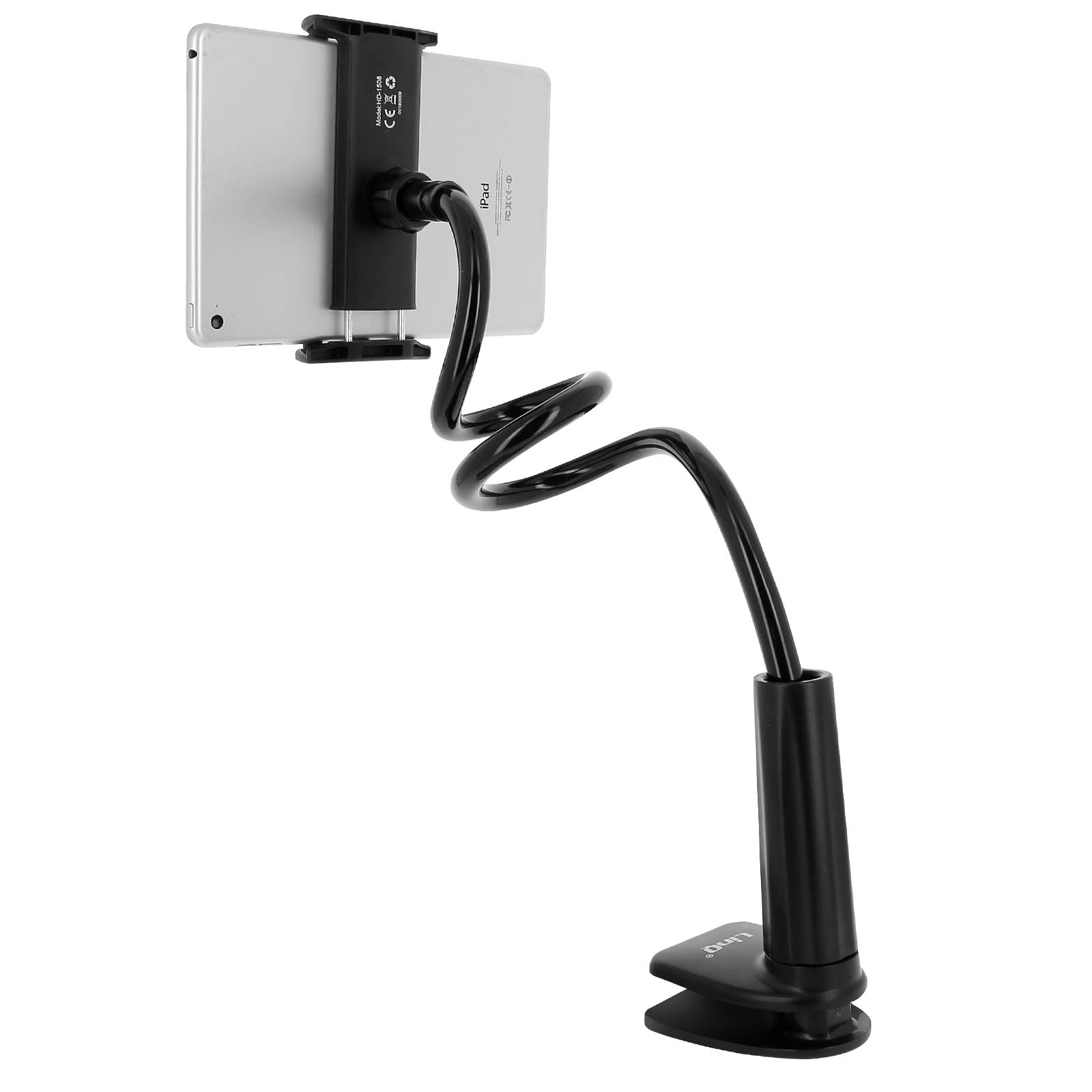 Support De Bureau Réglable Avec Guide De Ligne Et Clip - Porte-Copie Métal Noir