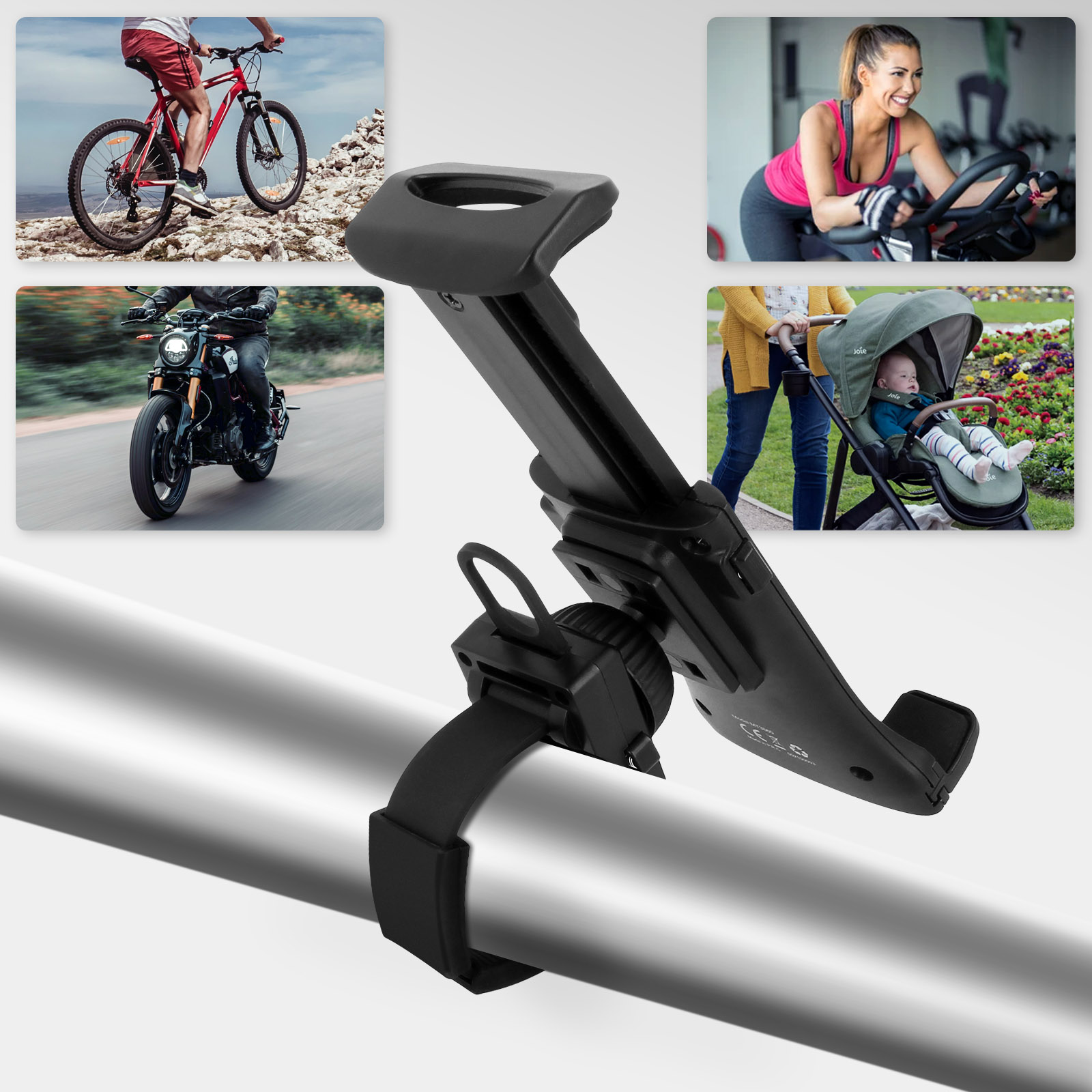Supporto Universale Per Cellulare/GPS Da Montare Sul Manubrio Di Bici O Moto