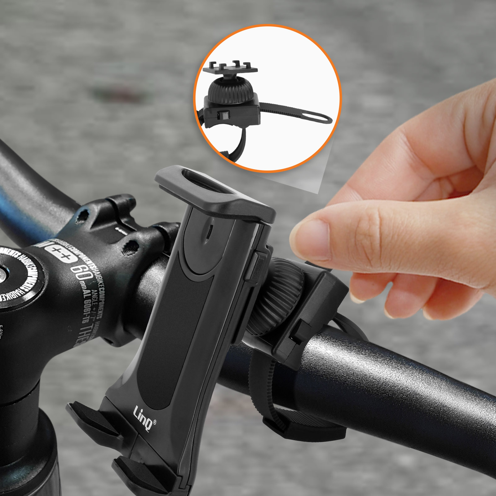 Supporto Universale Per Cellulare/GPS Da Montare Sul Manubrio Di Bici O Moto