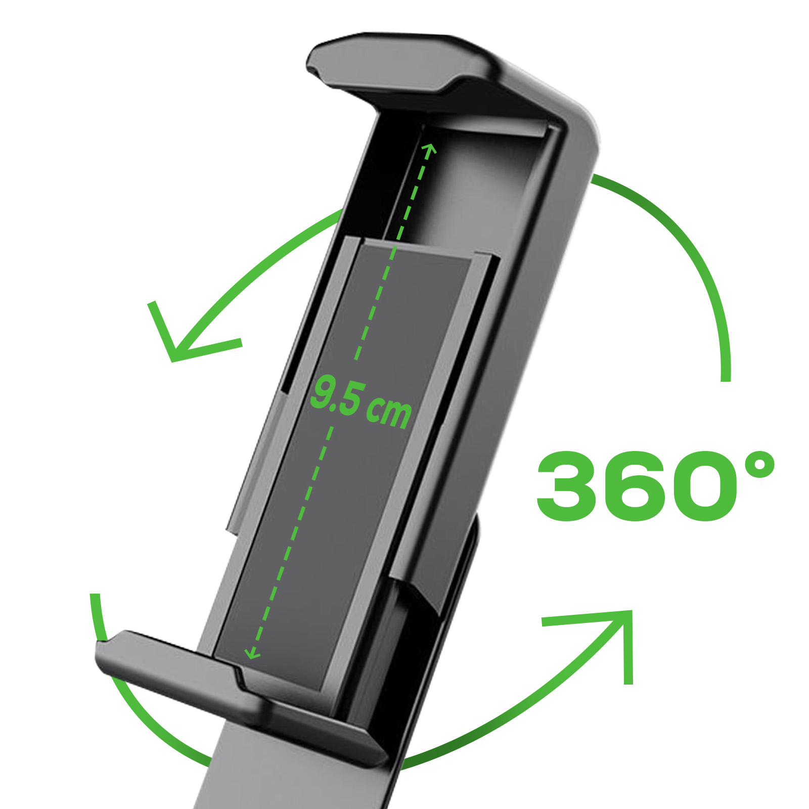 Support De Téléphone En Avion, Flexible Et Pliable Pour Tablette Et Téléphone Portable Pour Voyage, Bureau, Lit, Tapis De Course, Accessoires De Bureau à Domicile (noir