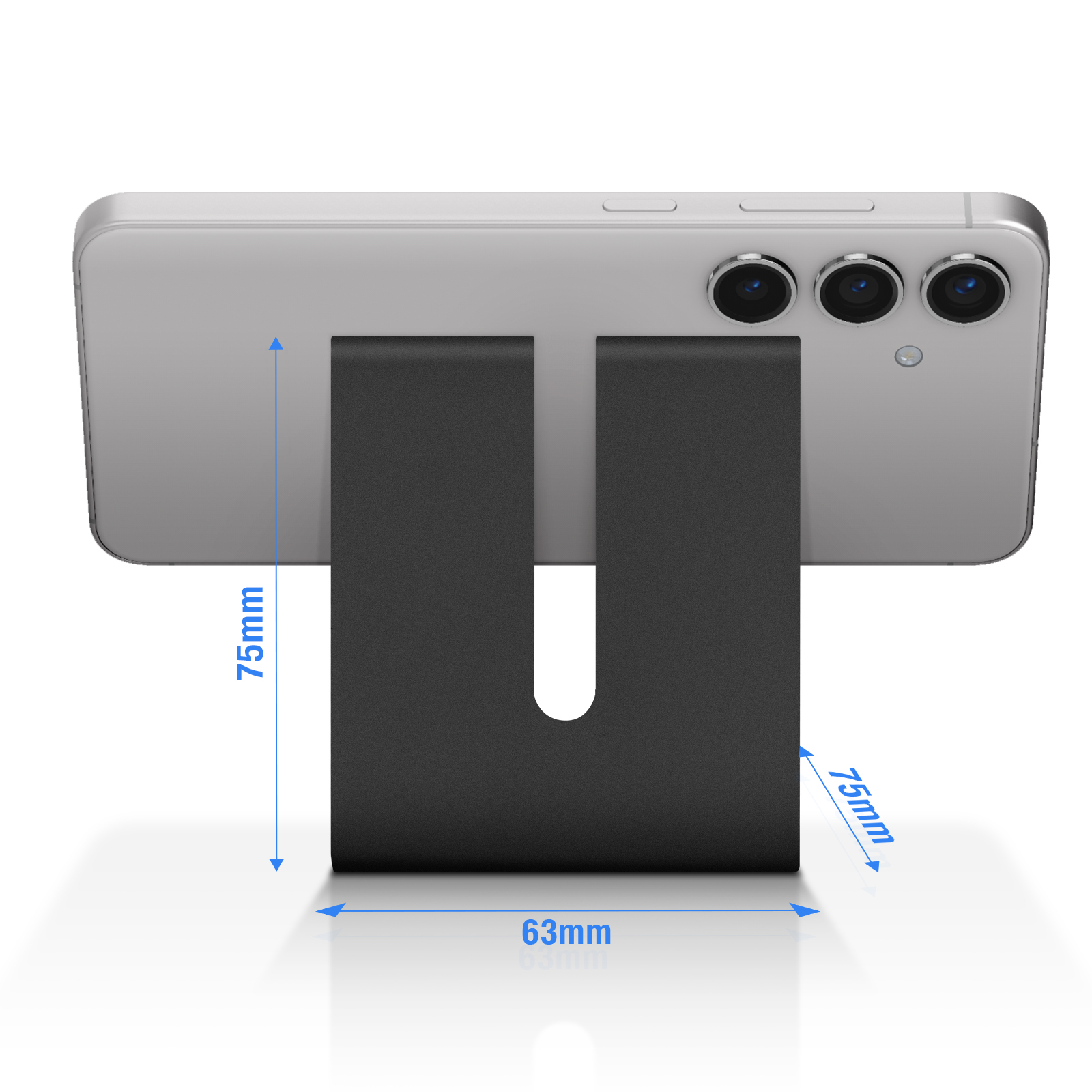 2PCS Aluminium Support Téléphone Ajustable Support Telephone Bureau