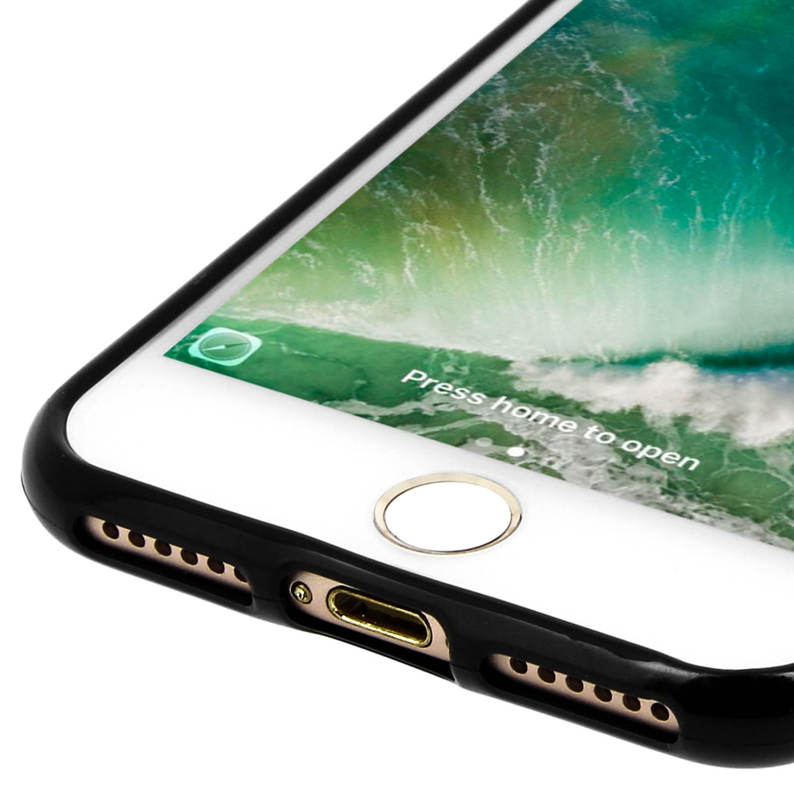 JETech Cover in Silicone per iPhone SE 3/2 (modello 2022/2020), iPhone 8/7, Custodia Protettiva con Tutto Il Corpo Tocco Morbido setoso, Cover Antiurto con Fodera in Microfibra (Blu Cobalto