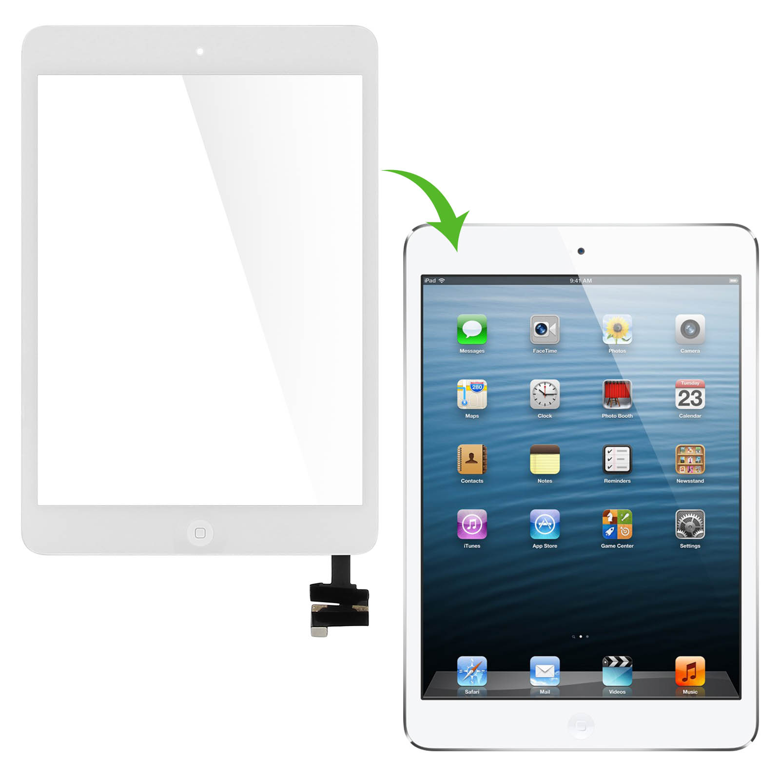 LCD -LCD -Frontglasabdeckung Touchscreen