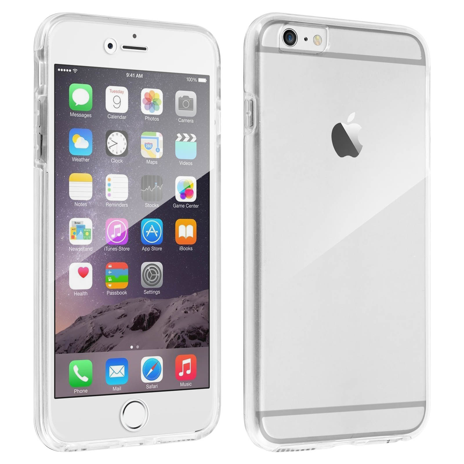 Coque IPhone 6 Plus Transparente à Contour Chromé Et Pois Dorés - Marque NOVAGO - Neuf