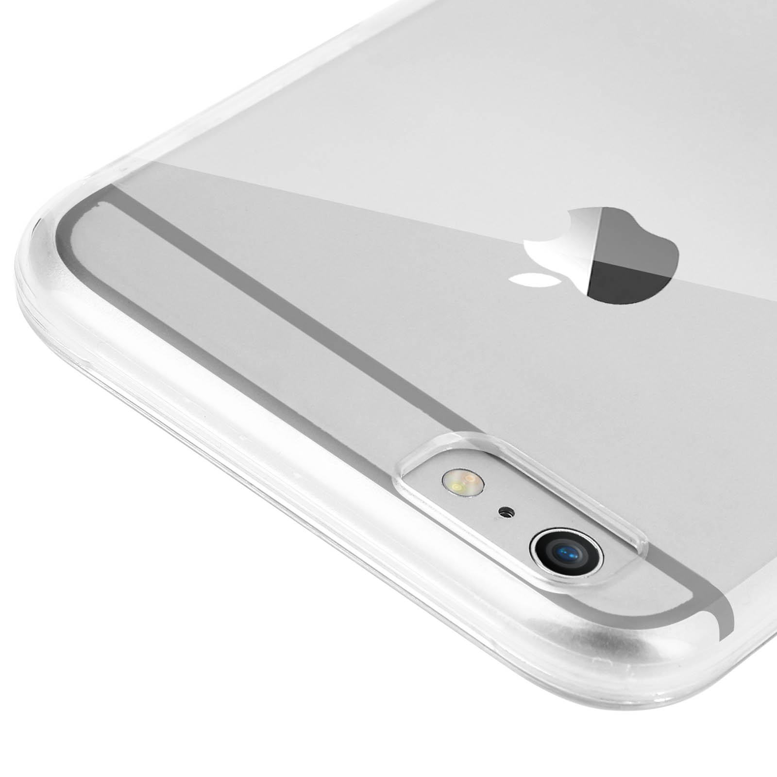 Coque Rigide Transparente Avec Contour Chromé Doré à Pois Pour IPhone 6 Plus - Neuf