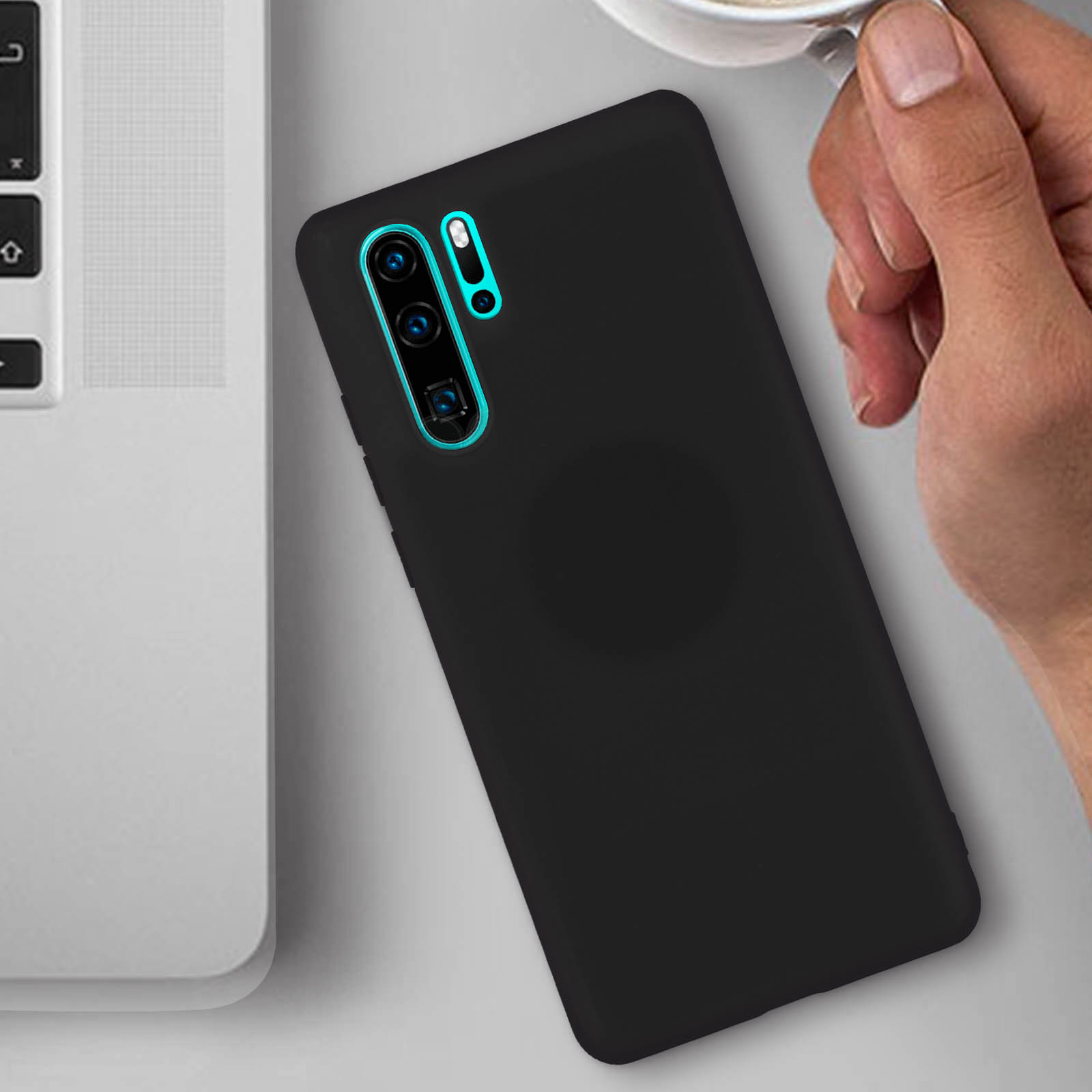 Mixroom - Cover Custodia Back case In TPU Silicone Morbido Per iPhone 15 Fantasia Campo Di Girasoli Al Tramonto M774