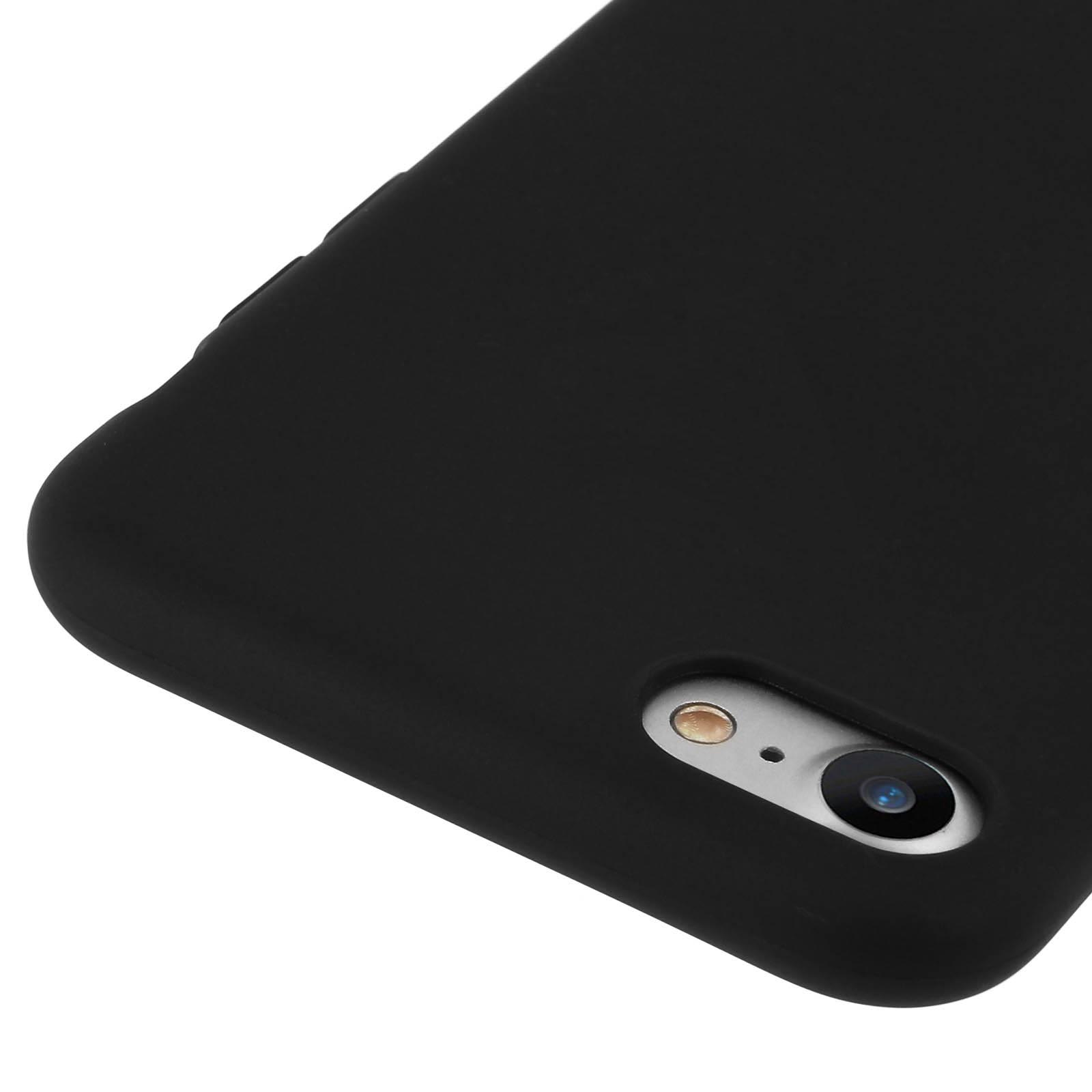 Coque Souple En Gel Anti-choc Pour IPhone SE - Design Tendance Robe Noire