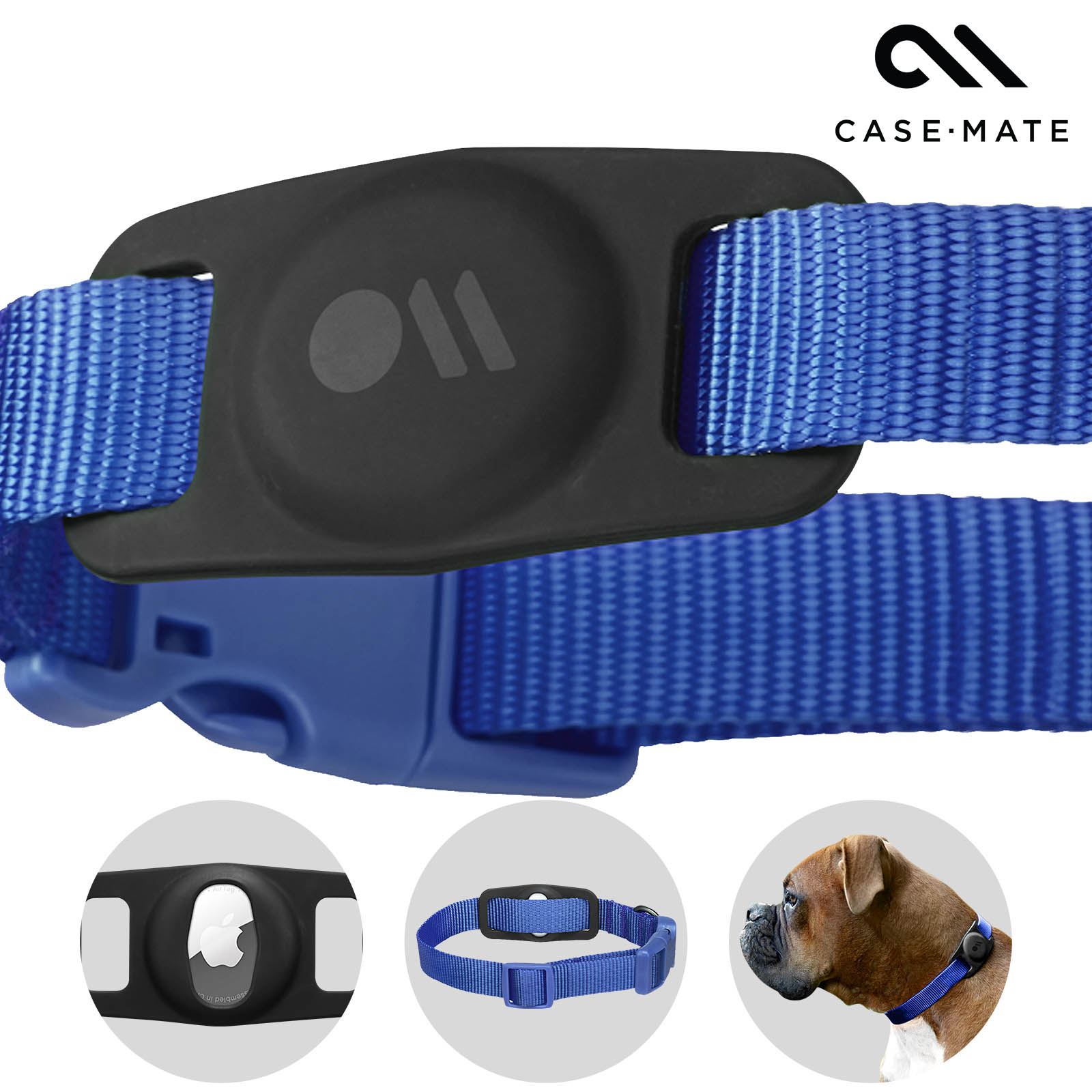 AirTag Halterung fr Hundehalsband, Case Mate  Schwarz - German