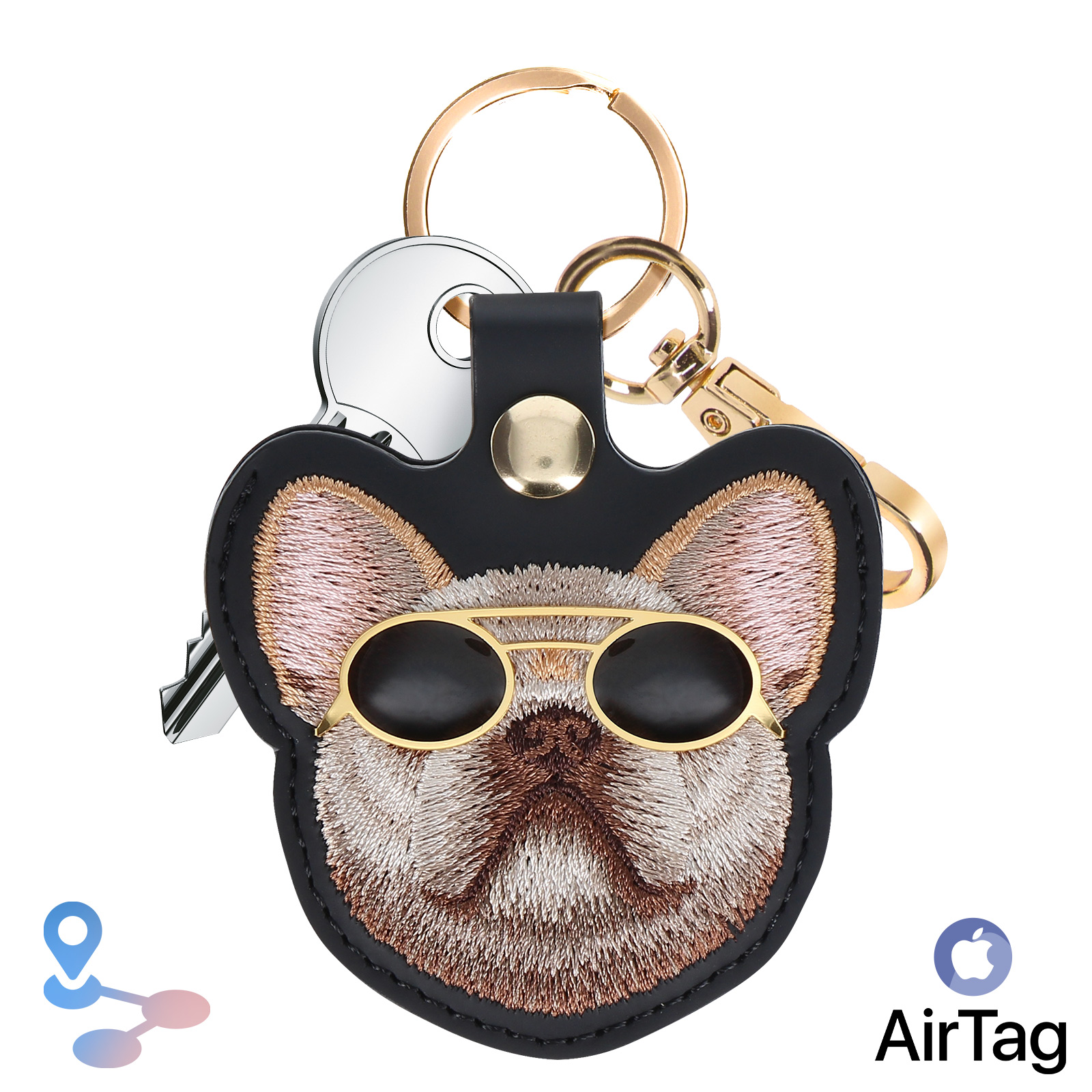 Zcooooool 2pcs Airtag Custodia Cover protettiva in silicone Pelle per