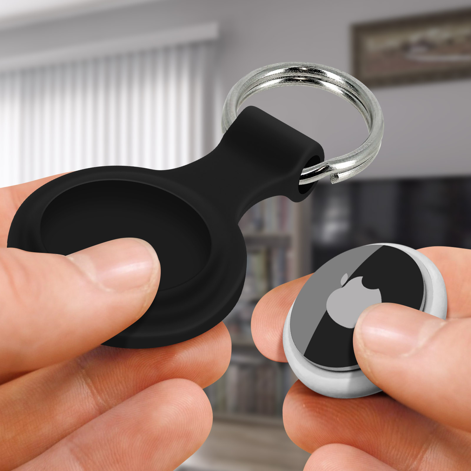 4 Pcs Housse De Protection En Silicone Airtag Avec Trous De Son Et