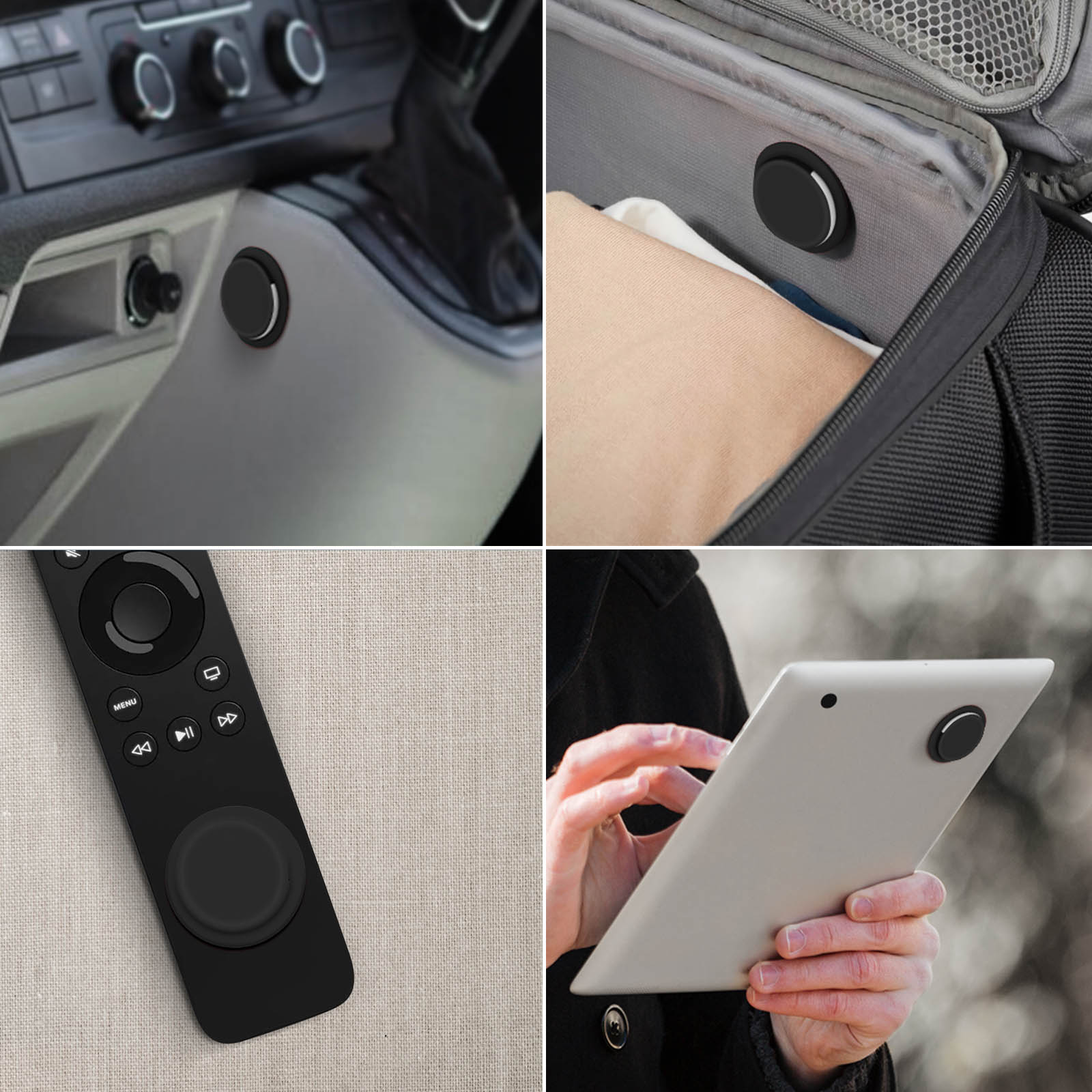 4 Custodie Protettive In Silicone Per Airtag Con Adesivo - Portachiavi Cover Per Telecomandi E Dispositivi, Colori Misti