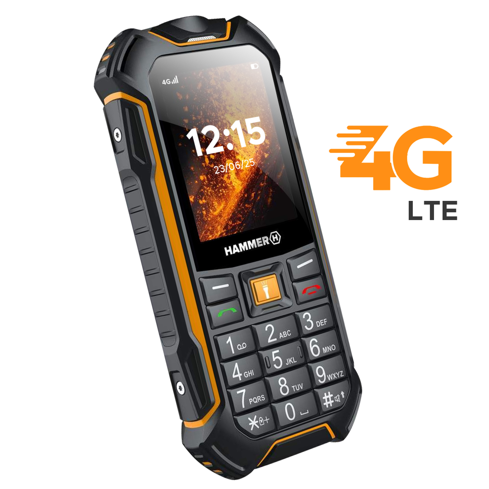 Stoßfestes Handy Hammer Boost 2 LTE Wasserdicht IP68 Akku 3500mAh