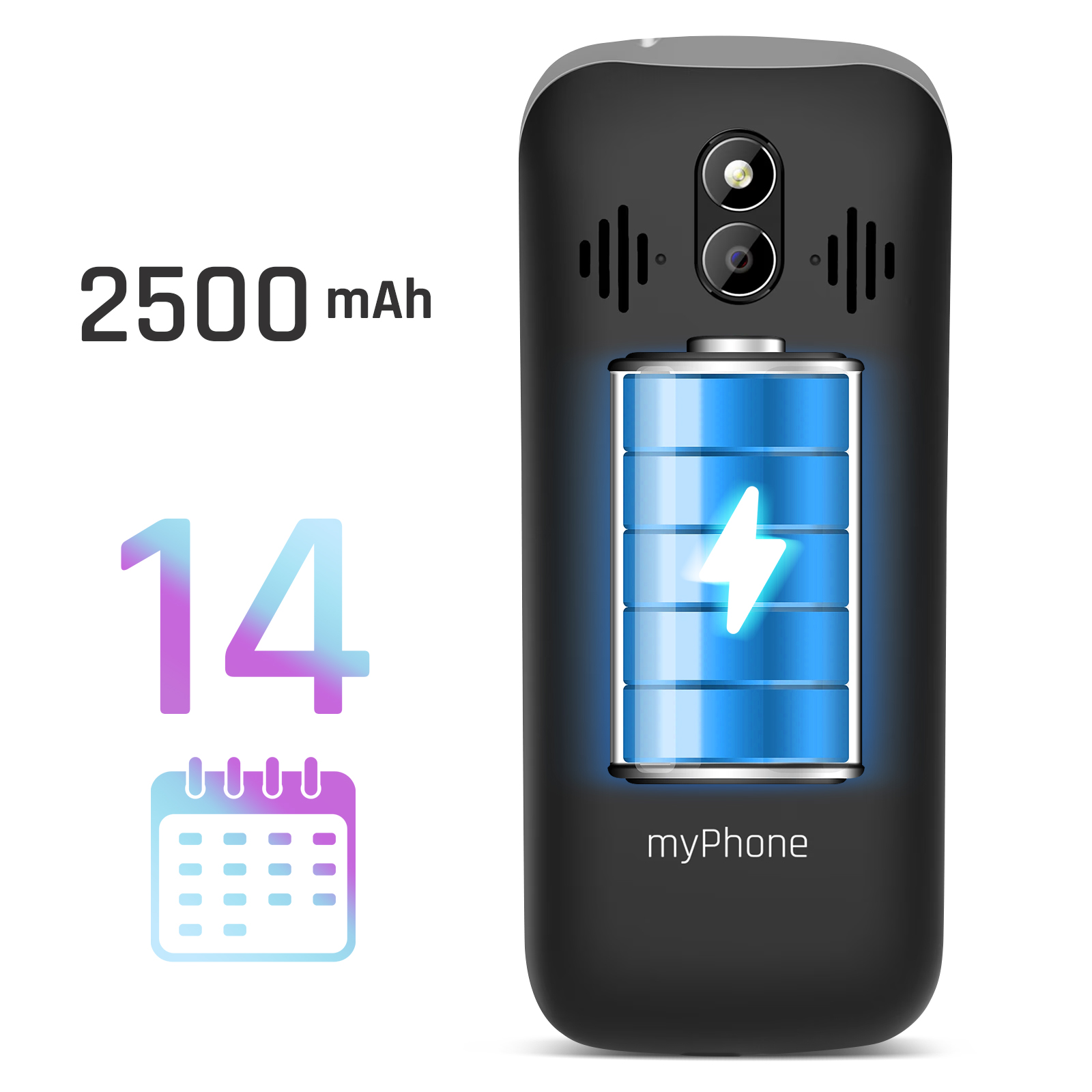 myPhone Halo 4 LTE Touch Phone for Seniors Without Contract Senior Phone, Dual SIM, Large Keys