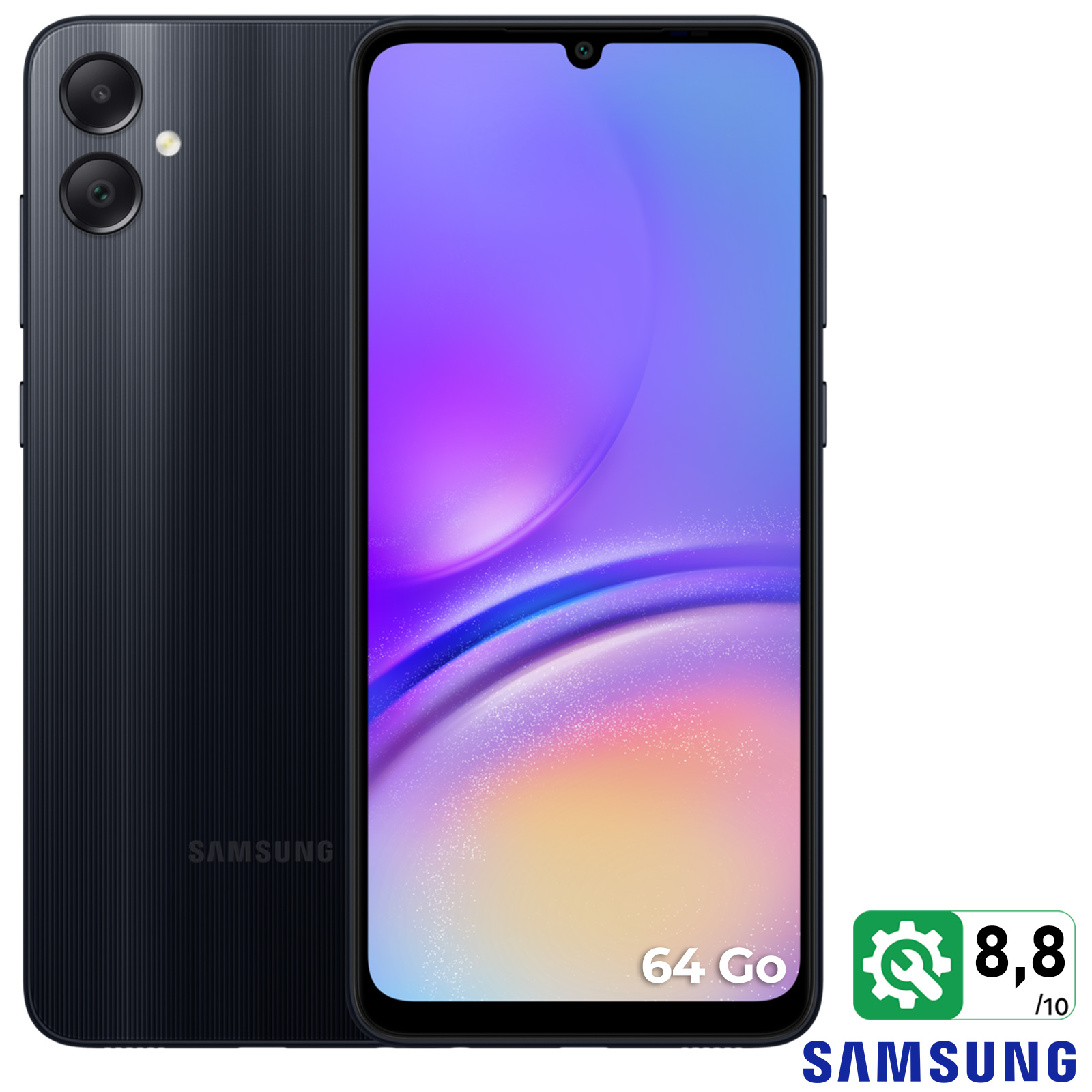 Samsung Galaxy A06 4G Black 64 GB: Smartphone + Schutzhülle