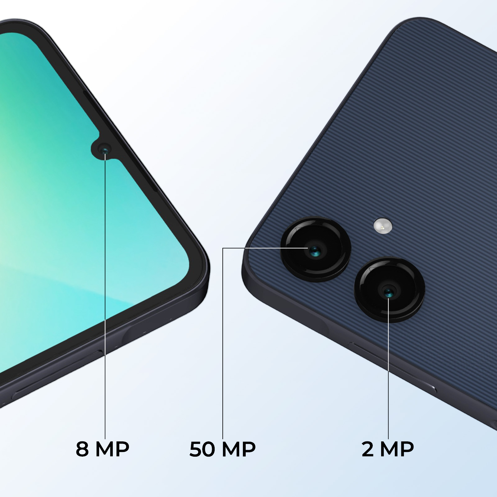 Samsung Galaxy A06 4G Black 64 GB: Smartphone + Schutzhülle