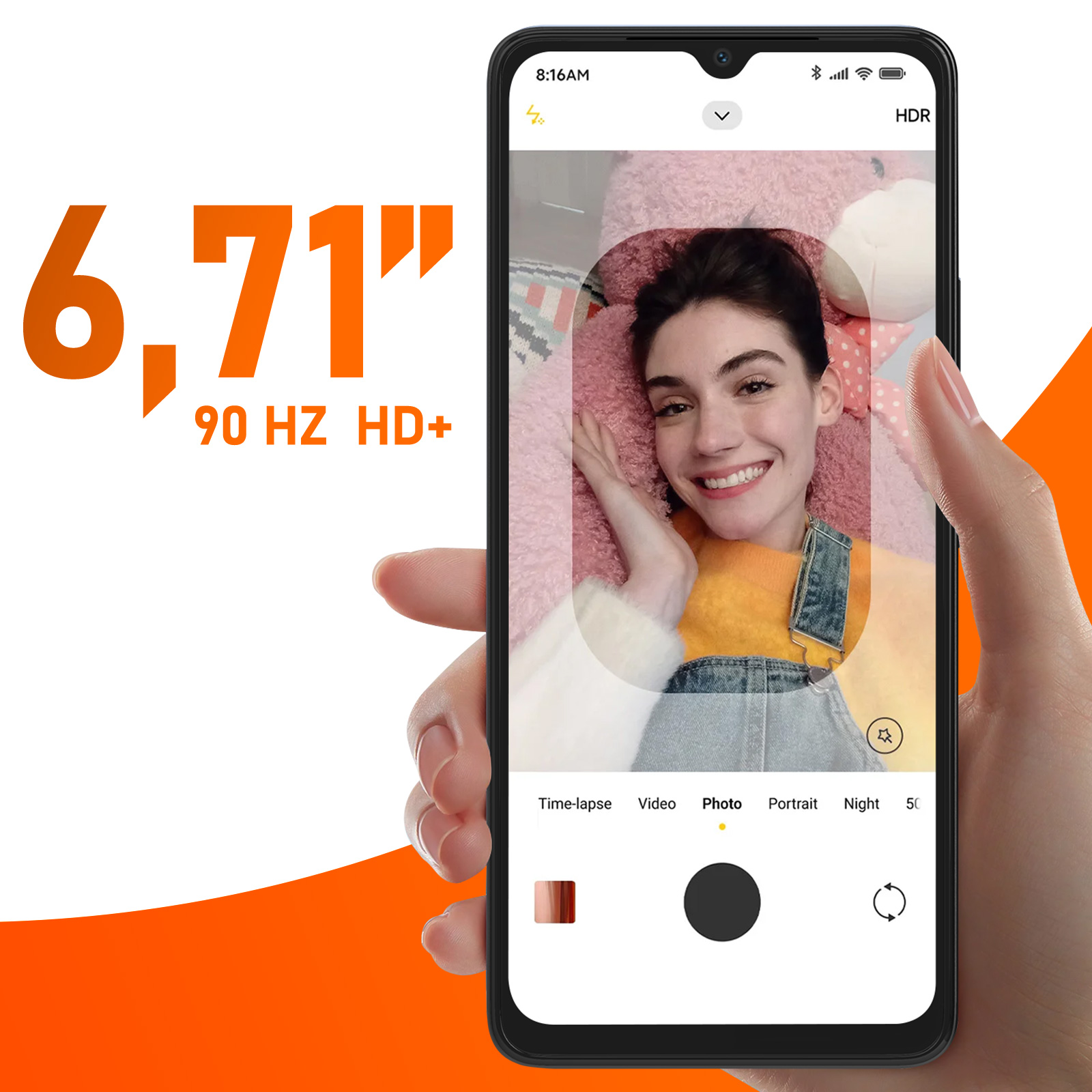 Cover Per Redmi A3 4G Con Staffa Girevole 360° + 2 Pellicole Vetro Temperato – Custodia Antiurto Doppio Strato PC+TPU, Nero