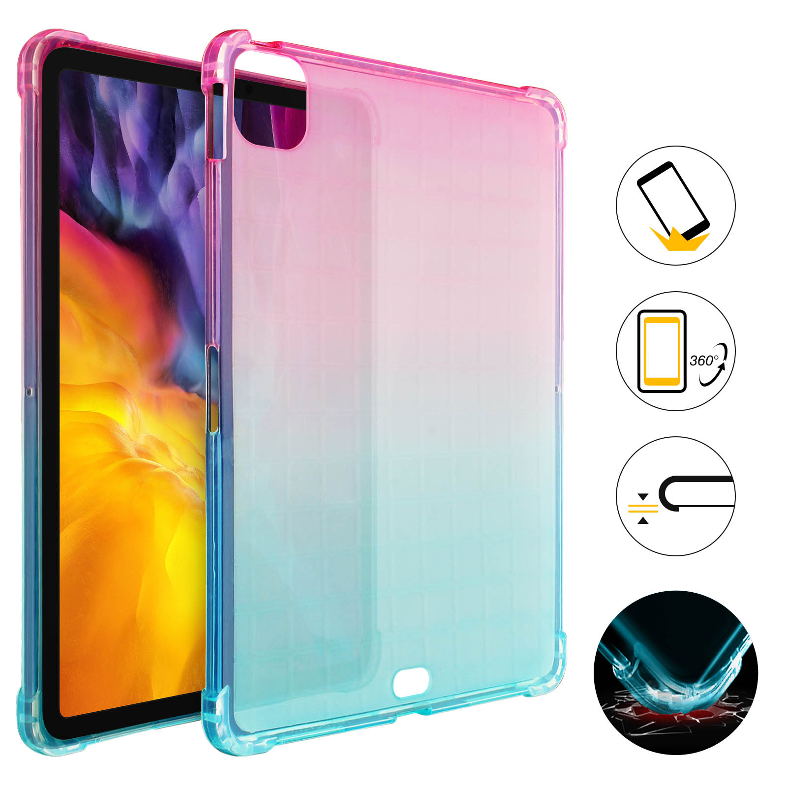 Custodia Posteriore Personalizzata Per IPad Pro 11 (2020-2021) - Sottile, Trasparente, Antiurto Con La Tua Foto