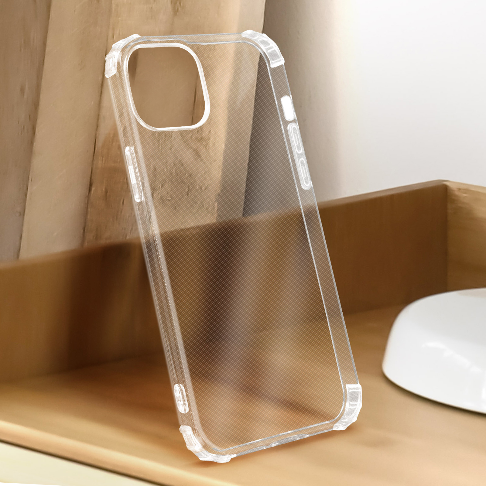 GANAN Cover Per IPhone 13: Custodia Trasparente Antiurto Con Bumper E Angoli Rinforzati - 2