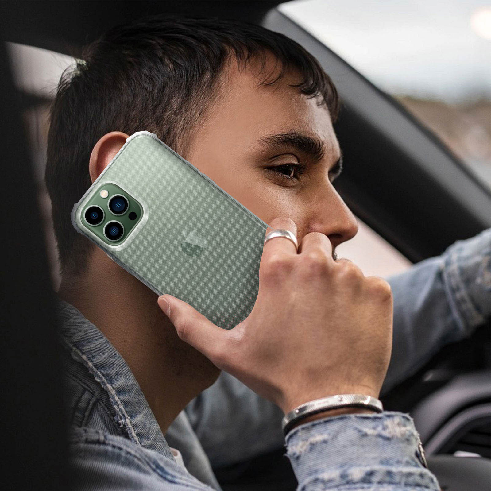 GANAN Cover Trasparente Per IPhone 13 Pro | Custodia Antiurto Con Angoli Rinforzati E Protezione Fotocamera | Bumper Sottile E Resistente - 3