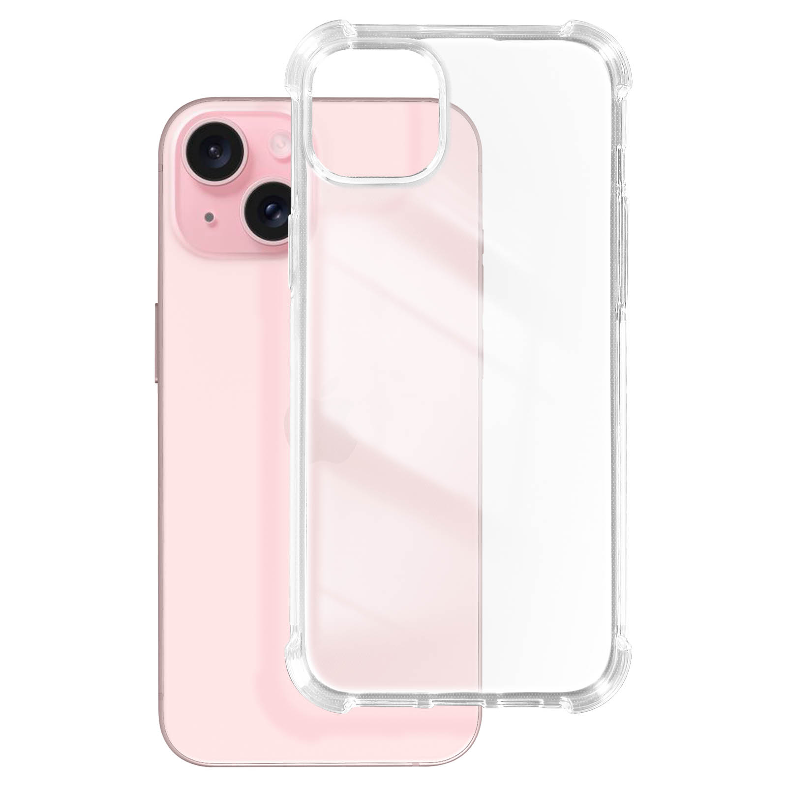 Cover Trasparente Ultra Sottile Per IPhone 15 – Morbido TPU Antigiallo – Bumper Con 4 Angoli Rinforzati – HD Clear