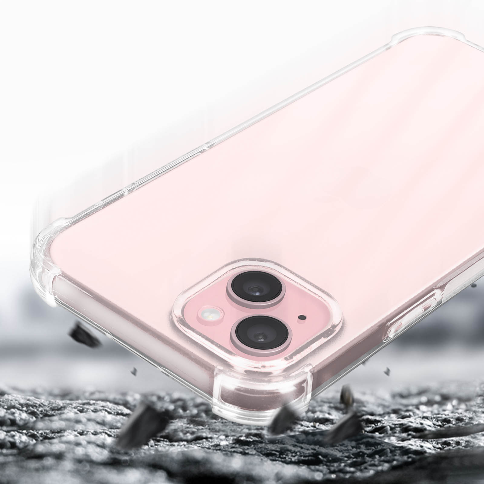 Vxinvnoi 2 x Cover per iPhone 15, Custodia con Disegni Aesthetic Motivo Estivi Ragazze Cover, Trasparente Sottile Silicone Morbida TPU Bumper Antiurto Case per iPhone 15 6,1,Blu Animali Sottomarini