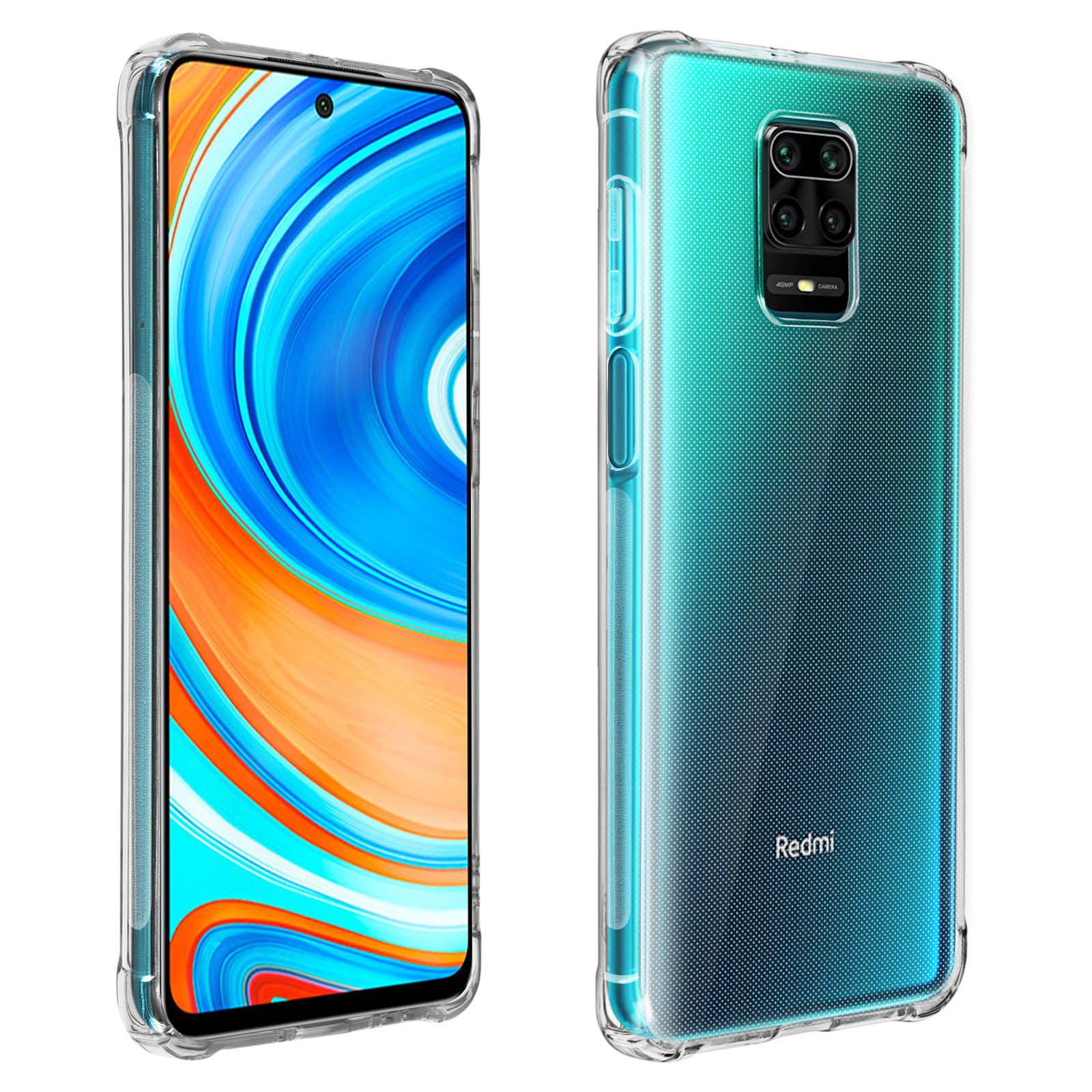 Transparente Silikon-Hülle Für Xiaomi Redmi Note 9S/9 Pro/9 Pro Max – Stoßfest, Mit Verstärkten Ecken