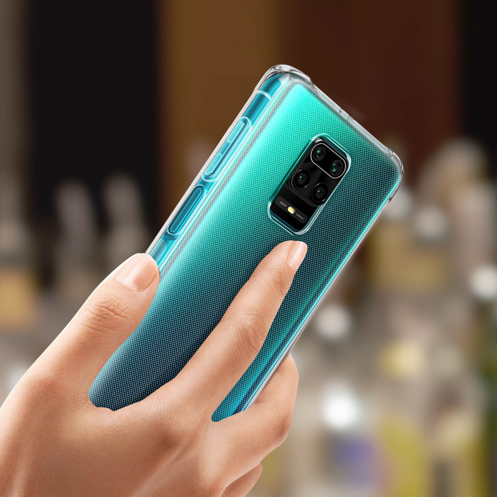 Transparente Silikon-Hülle Für Xiaomi Redmi Note 9S/9 Pro/9 Pro Max – Stoßfest, Mit Verstärkten Ecken