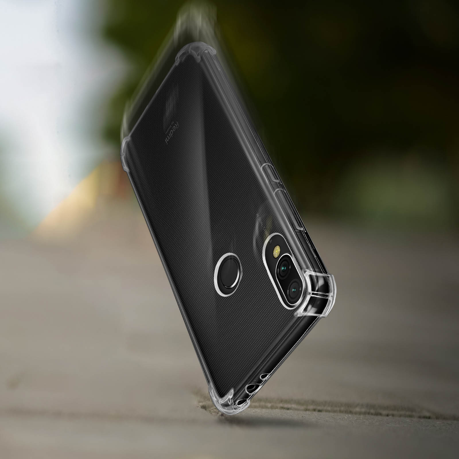 Mixroom Cover Per Xiaomi Redmi Note 7 – Custodia In TPU Morbida Con Stampa Campo Da Calcio H127, Antigraffio E Antiurto