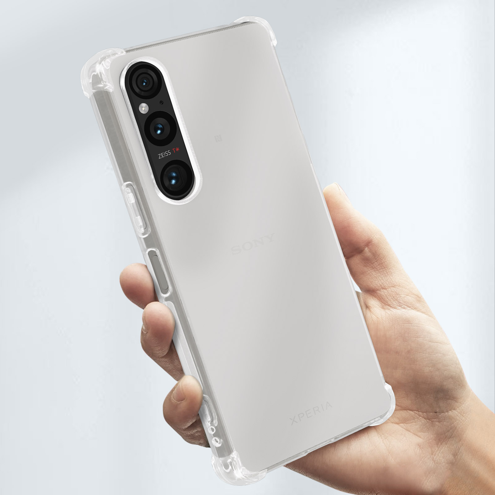 Custodia Verco Slim Per Sony Xperia 1 V (2023) – Cover Trasparente In TPU Flessibile – Sottile E Leggera – Protezione Antigraffio E Antiurto - 2
