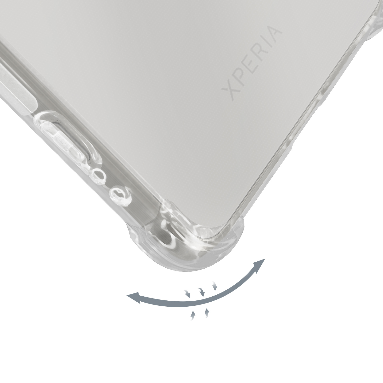 Custodia Verco Slim Per Sony Xperia 1 V (2023) – Cover Trasparente In TPU Flessibile – Sottile E Leggera – Protezione Antigraffio E Antiurto - 4