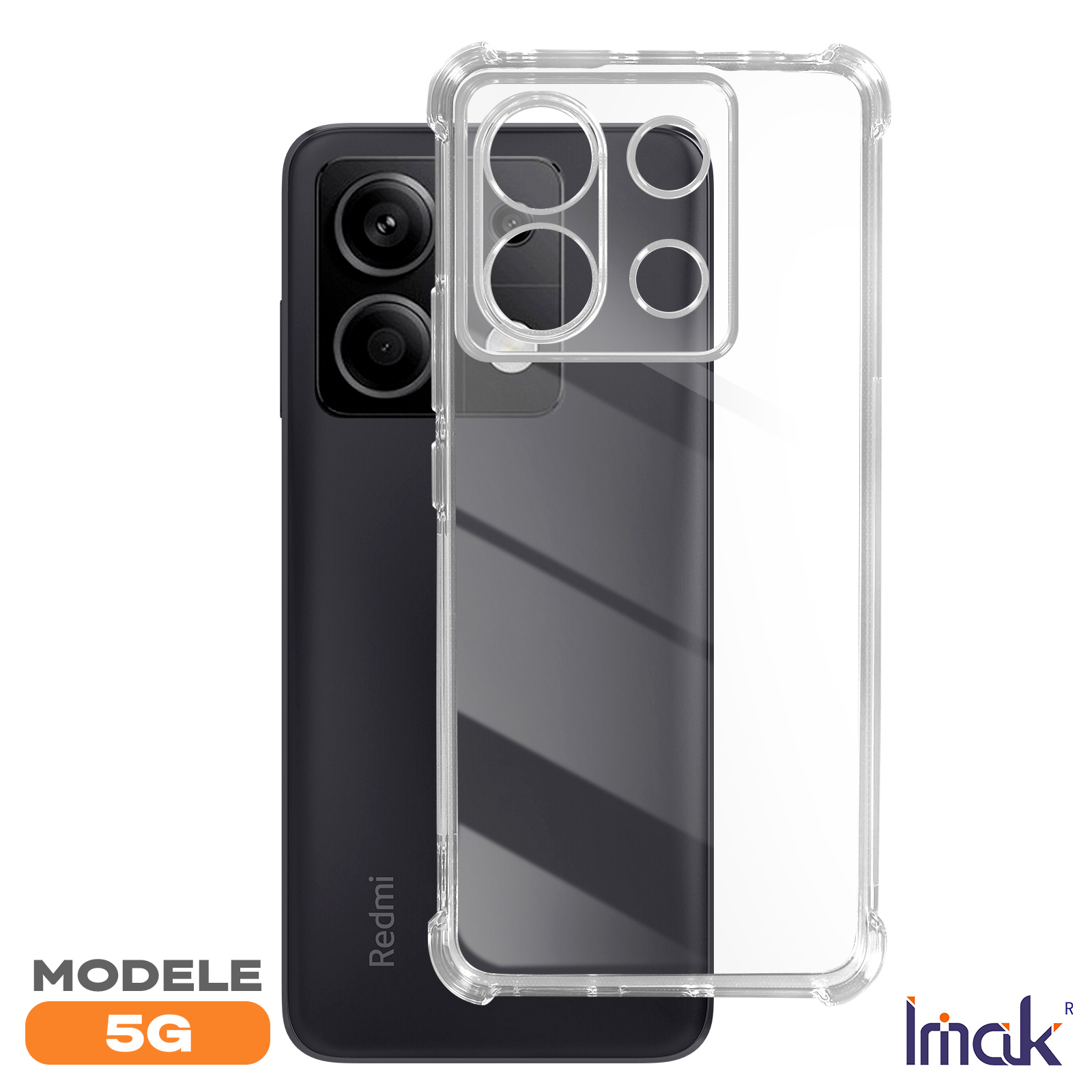 Custodia per smartphone Max Power Digital Anello Magnetico Silicone Blu antigraffio per Xiaomi Redmi Note 14 Pro Plus