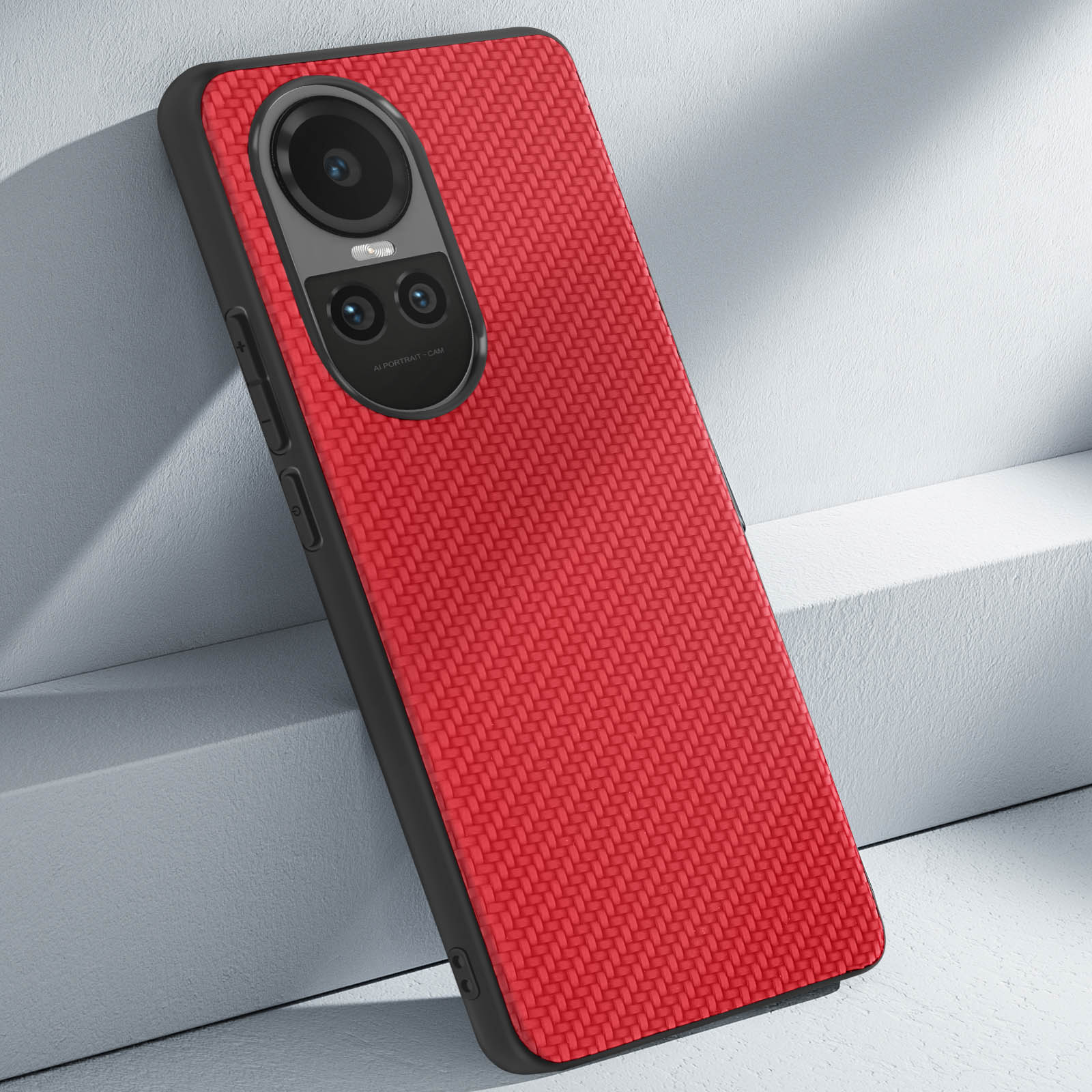 Topme Custodia in Silicone per OPPO Reno10x Zoom (6.6 Inches), [ Cover per Telefono in Stile Bordo Dorato] - Nero