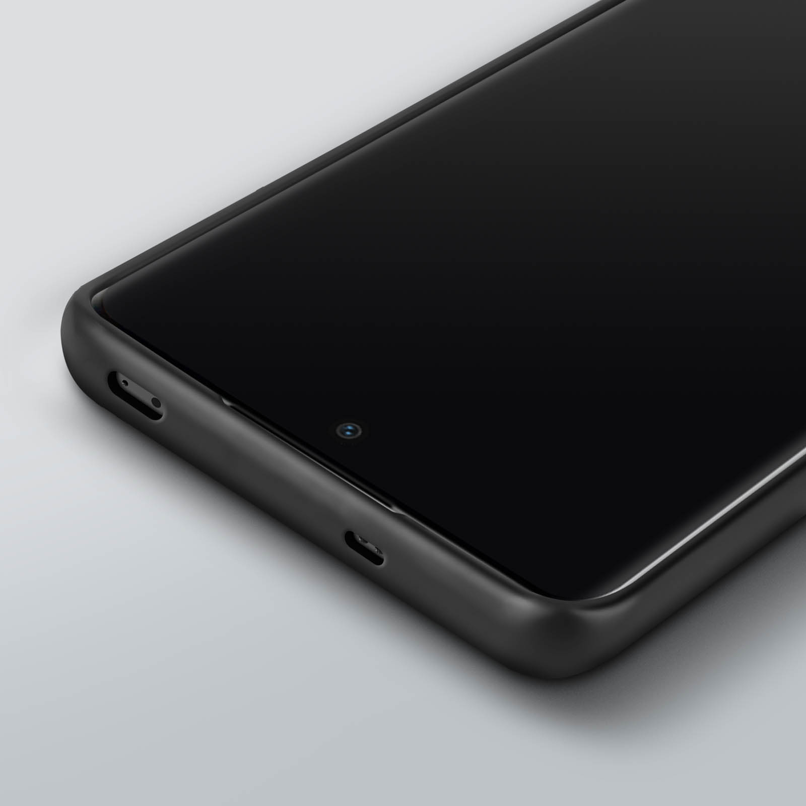Custodia In Silicone Topme Per OPPO Reno 10x Zoom, Con Bordo Dorato, Nera, Antiurto E Sottile