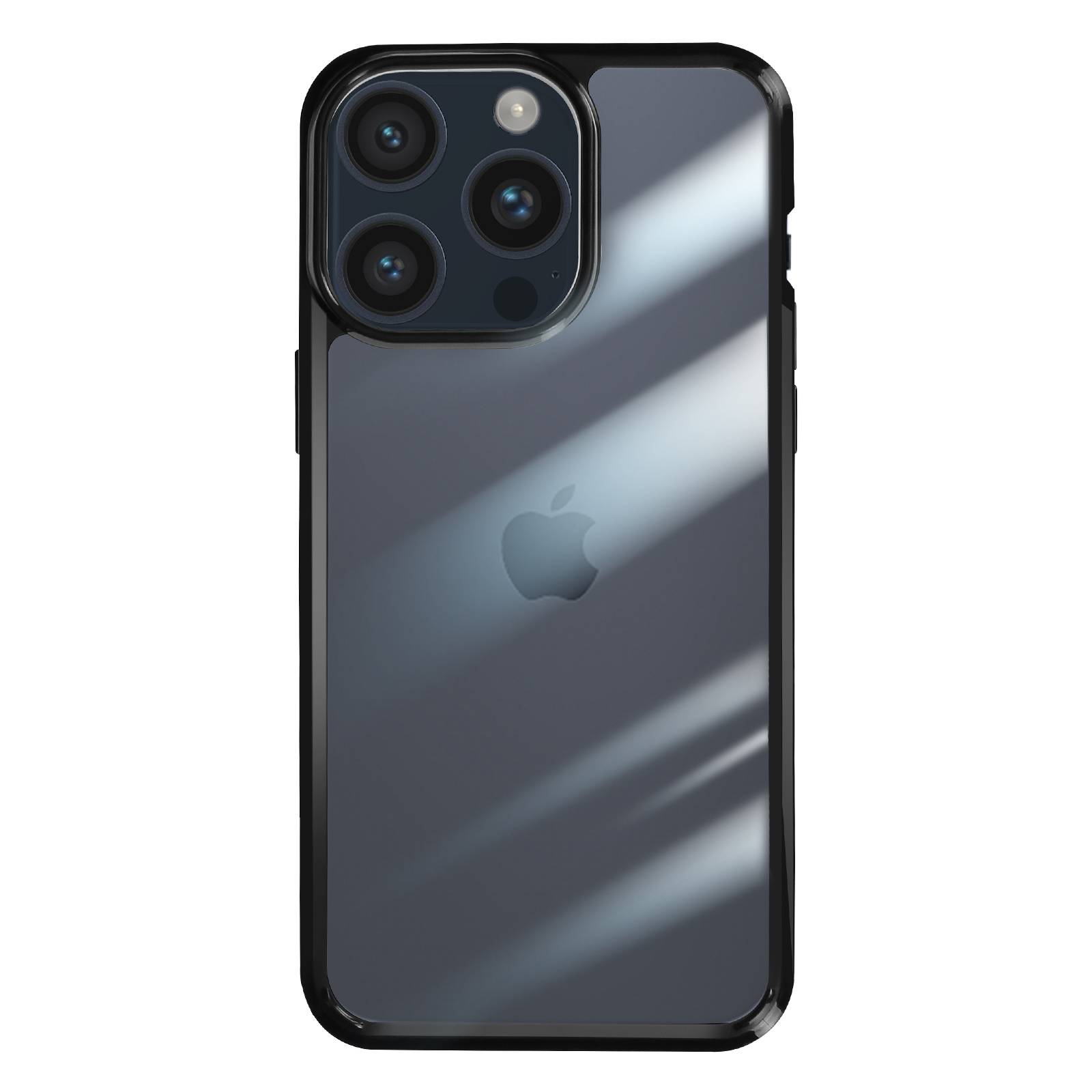BUDI Protezione Obiettivo In Vetro Temperato Per IPhone 15 Pro E Pro Max – Invisibile, Nano-adesivo, Nero - 2