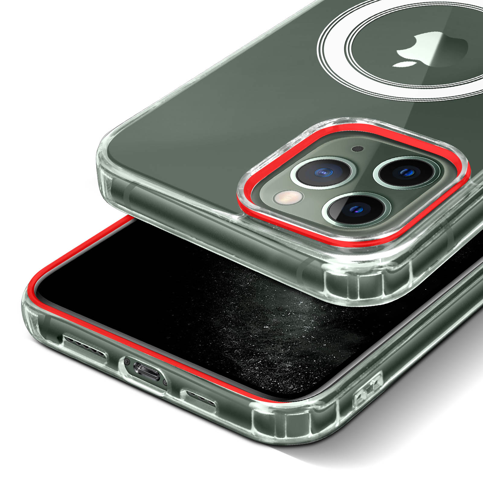 Schutzhülle Für IPhone 11 Pro Max Mit MagSafe - Magnetisch, Stoßfest, Inkl. Displayschutzfolien & Band