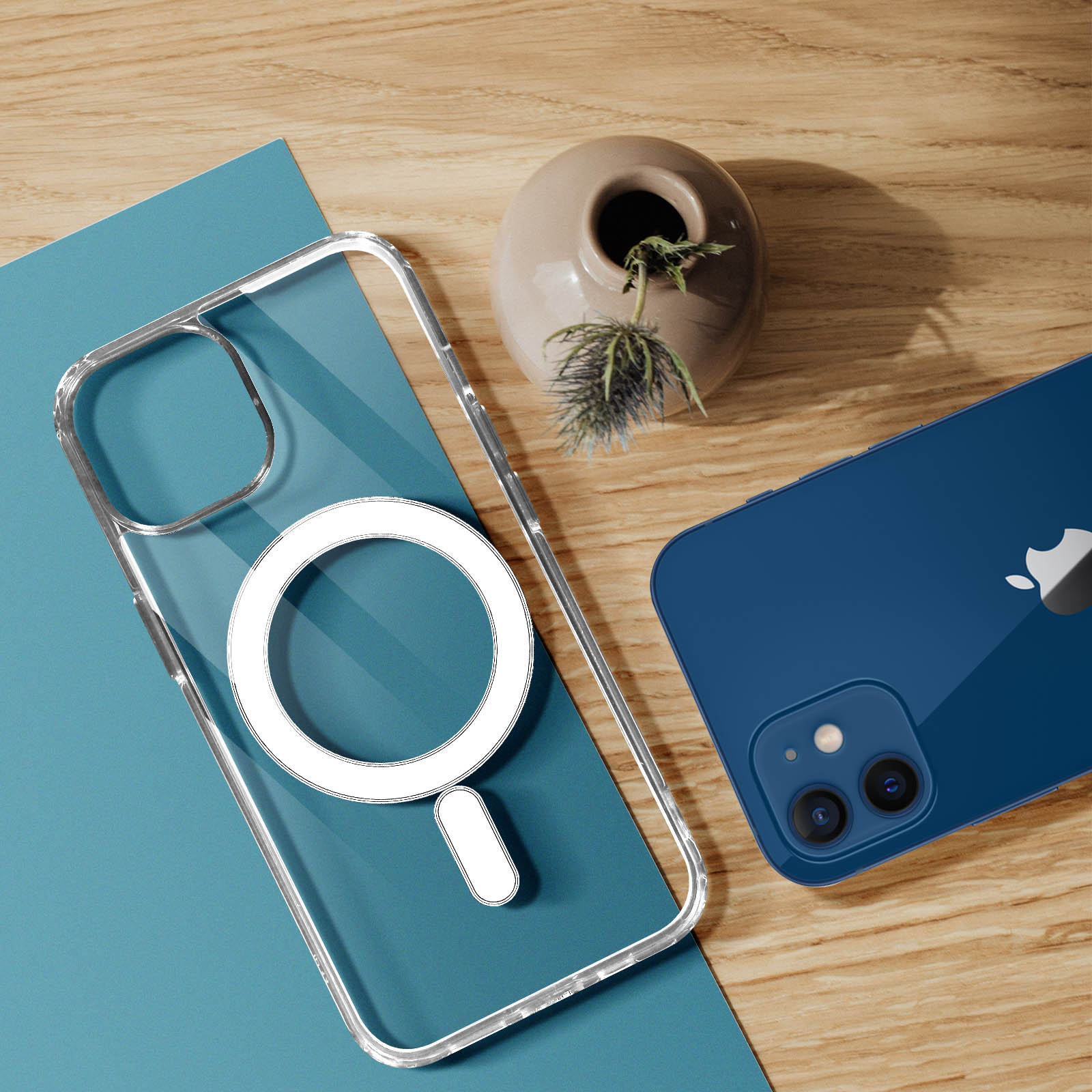 Custodia IPhone Con Asta Nascosta E Supporto Magnetico - Compatibile MagSafe (modelli 12-16)