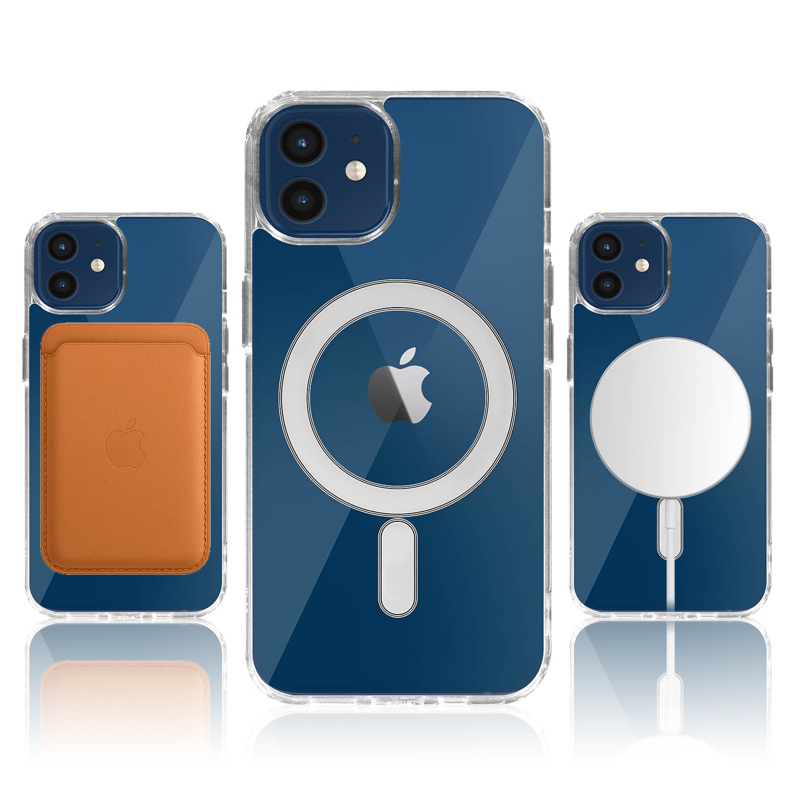 Custodia Magnetica Trasparente Per IPhone 12/12 Pro Con MagSafe – Antiurto E Anti-ingiallimento